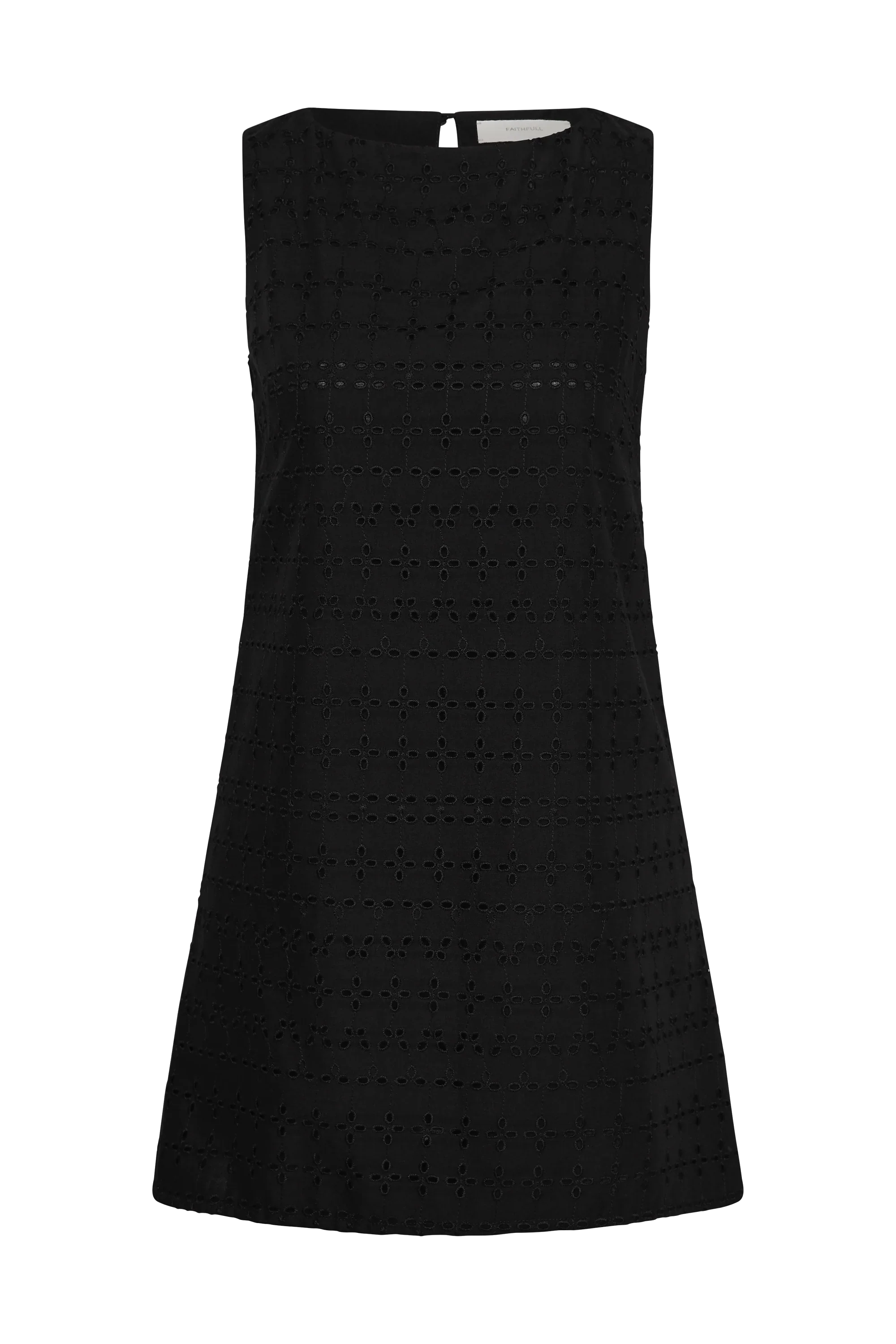Faithfull - Lily Mini Dress Agnes Broderie Anglaise Black - Final Sale - Image 7