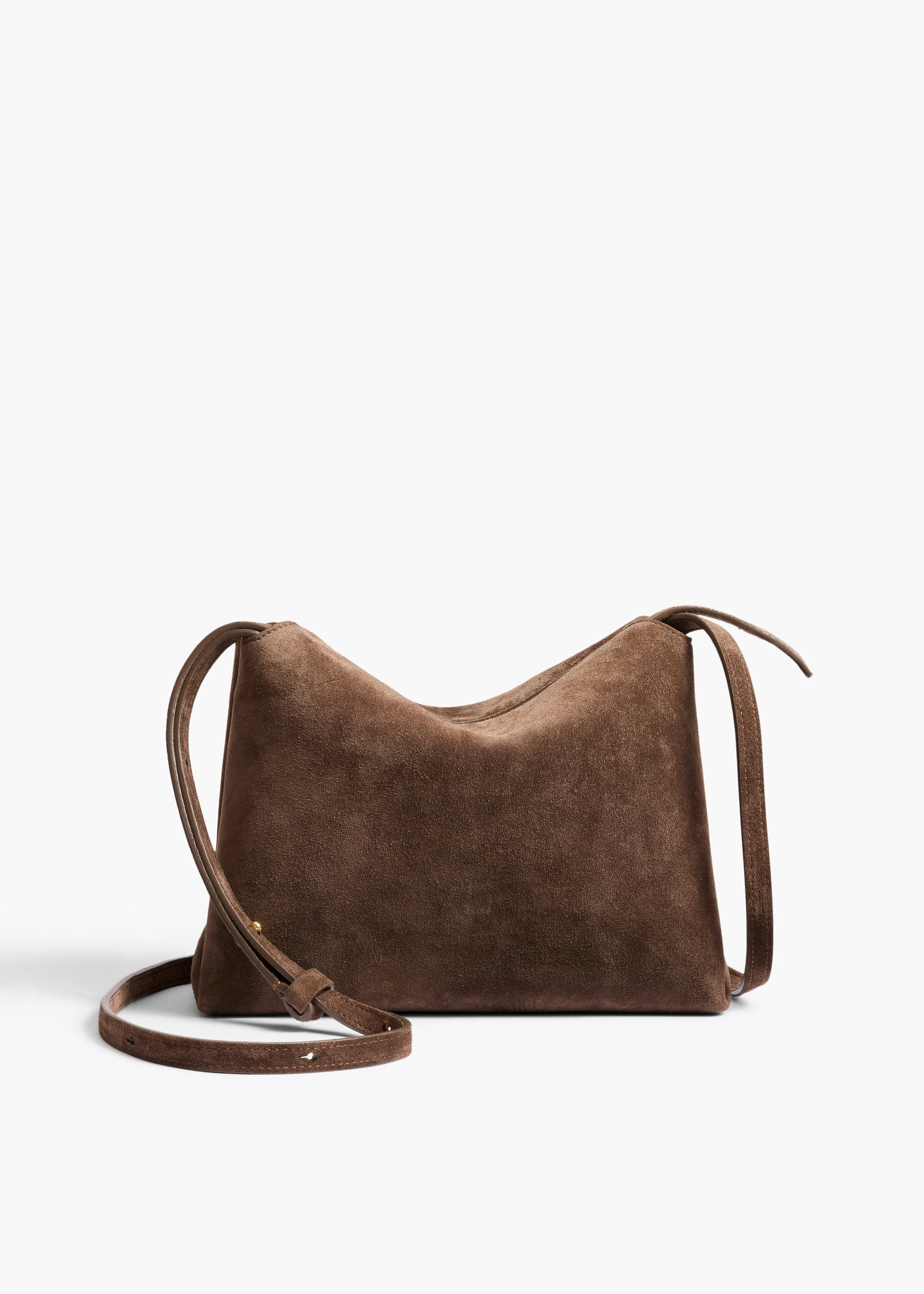 Khaite - Lina Crossbody Bag in Cedar Suede - Image 9