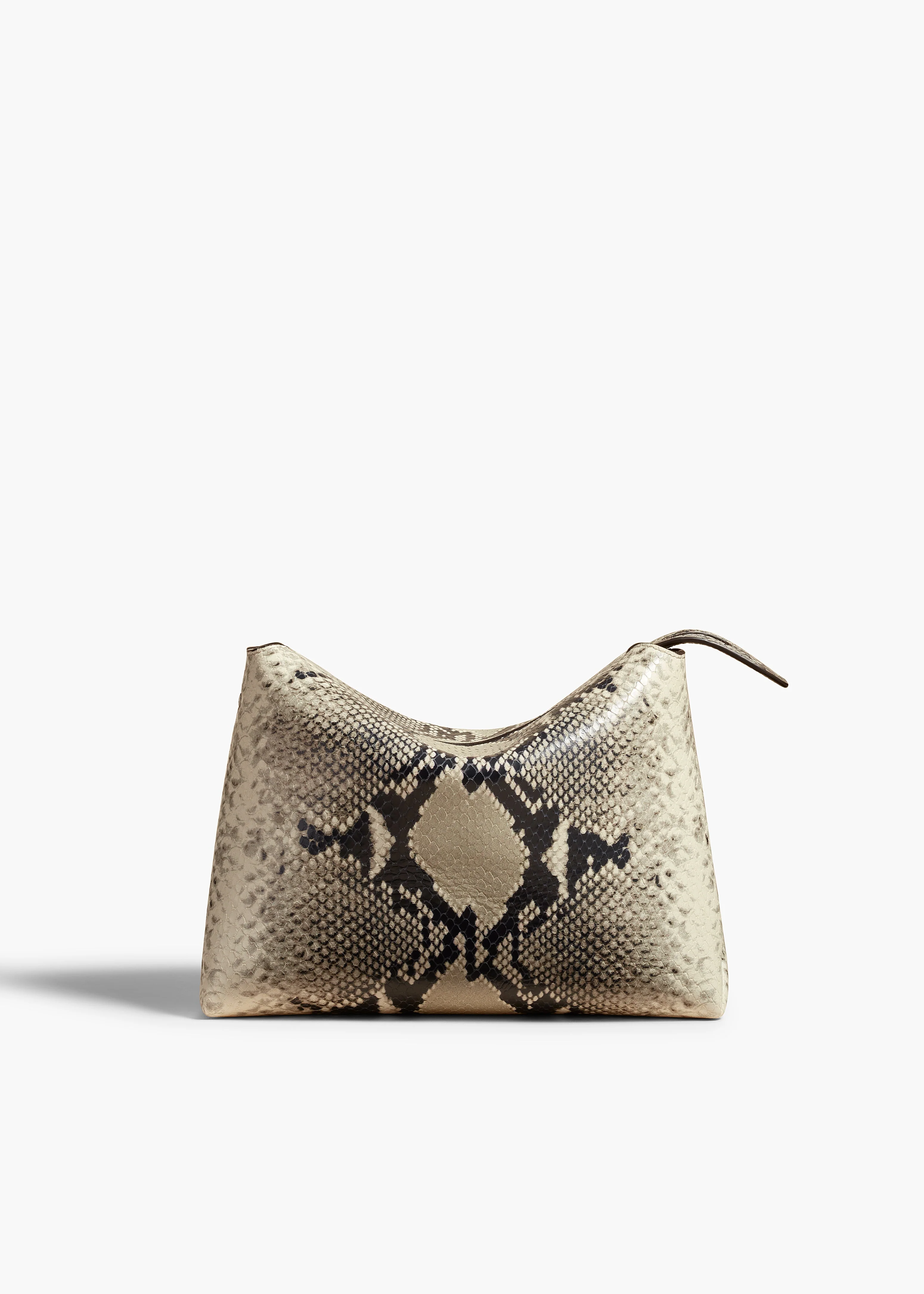 Khaite - Lina Crossbody Bag in Natural Python - Embossed Leather - Image 8