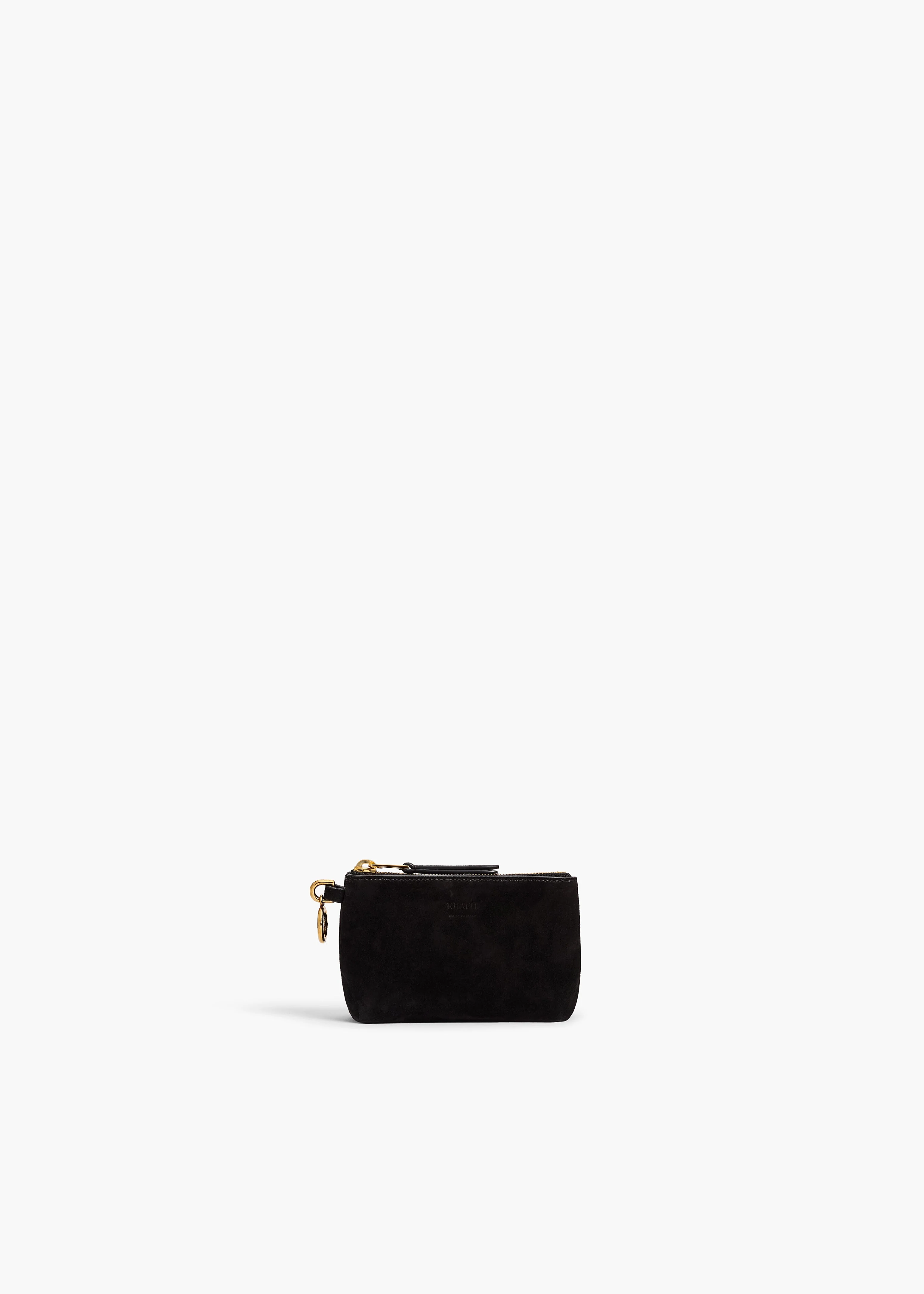 Khaite - Lina Keychain Pouch in Black Suede - Image 6