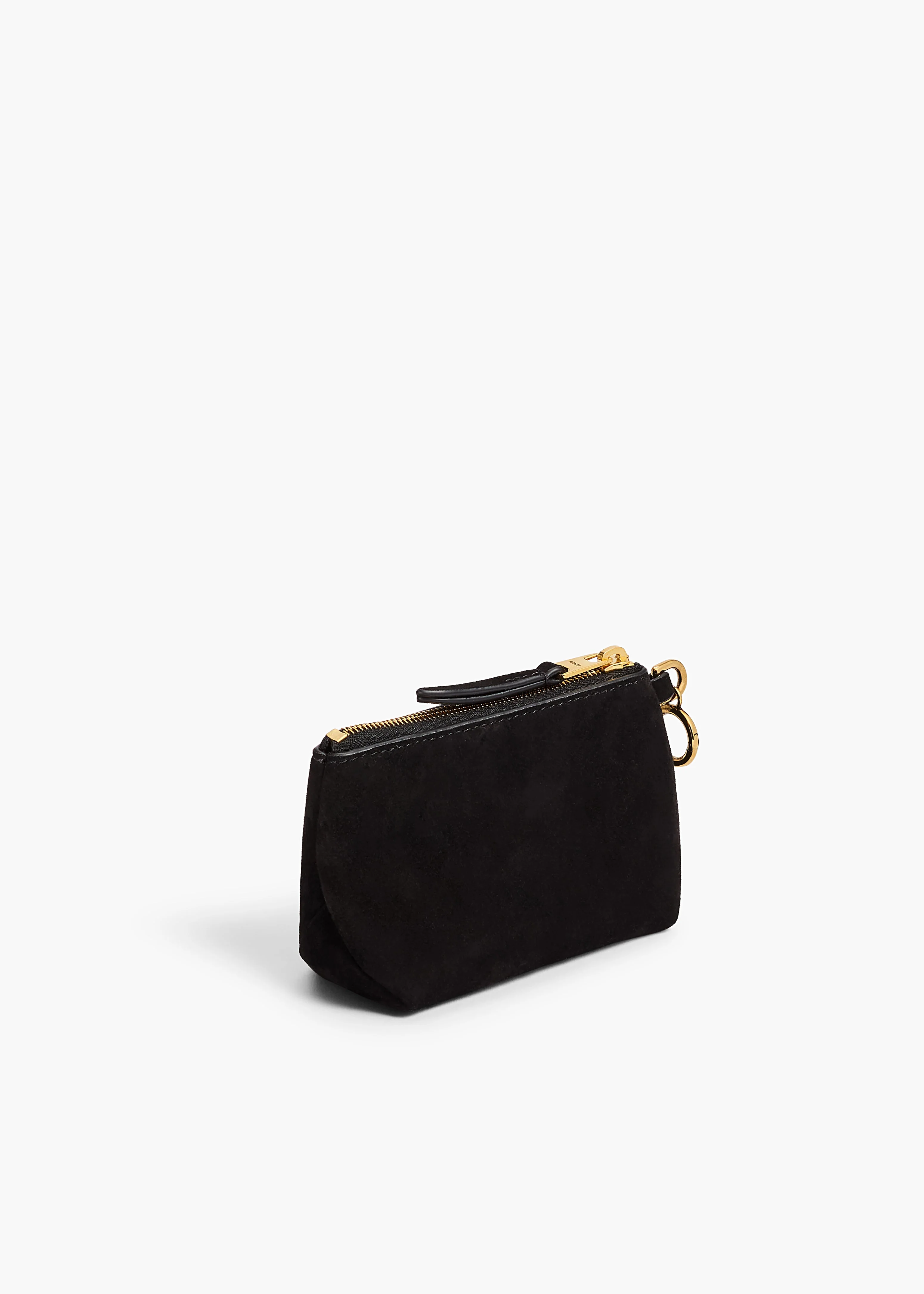 Khaite - Lina Keychain Pouch in Black Suede - Image 7