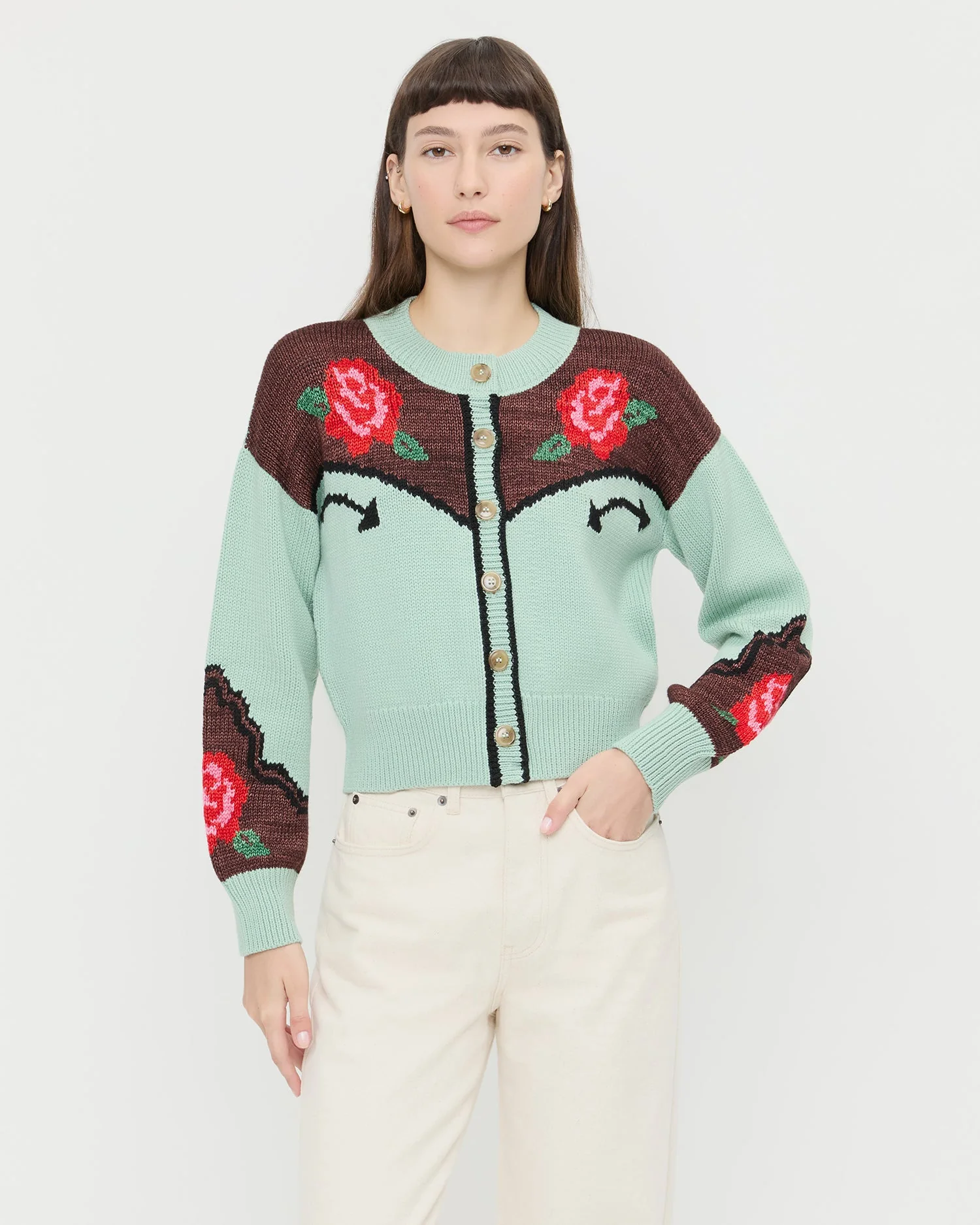 Loeffler Randall - Linda Intarsia Cardigan