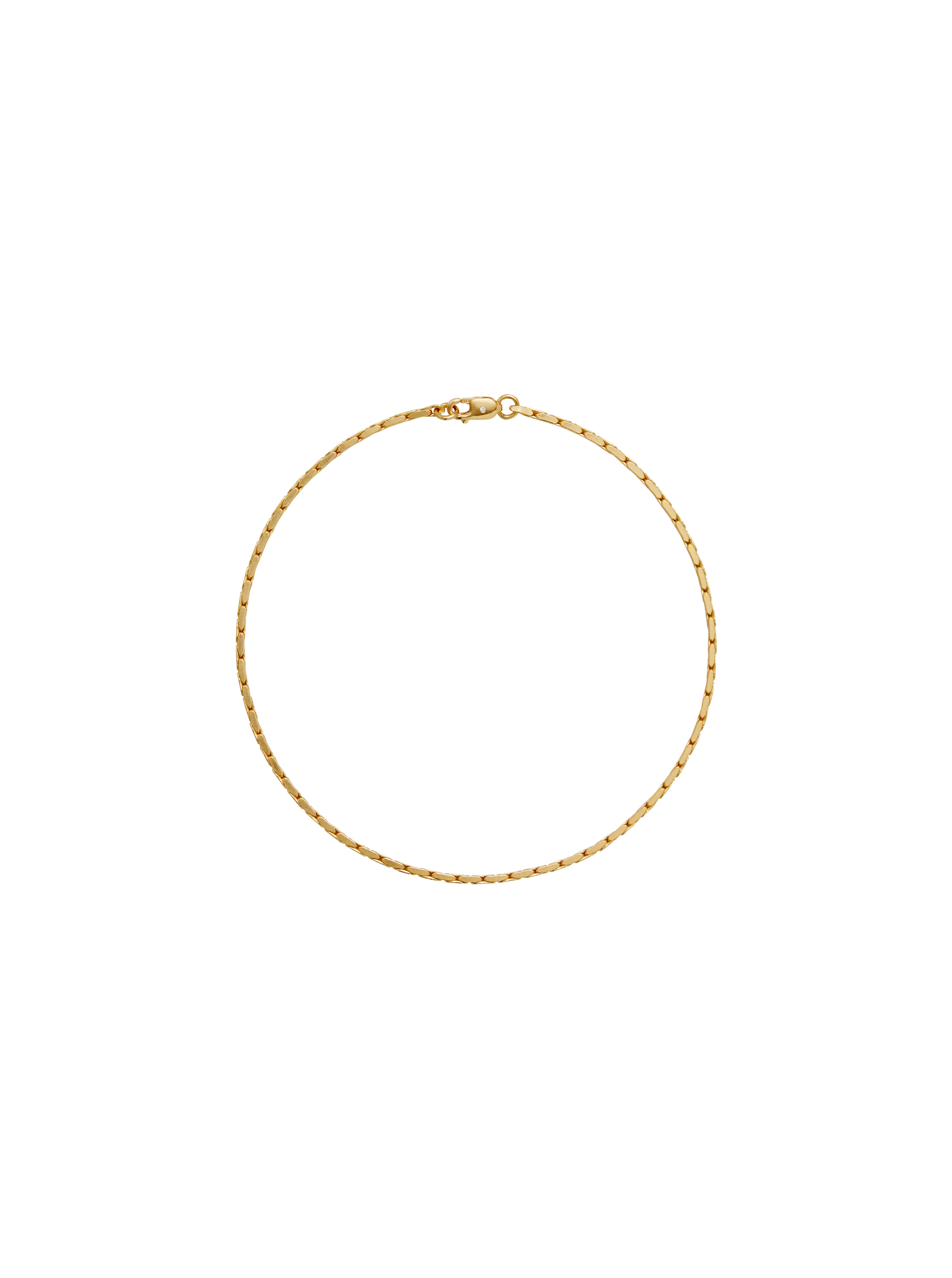 Dorsey - LINNEA, LAB DIAMOND GOLD CHAIN ANKLET