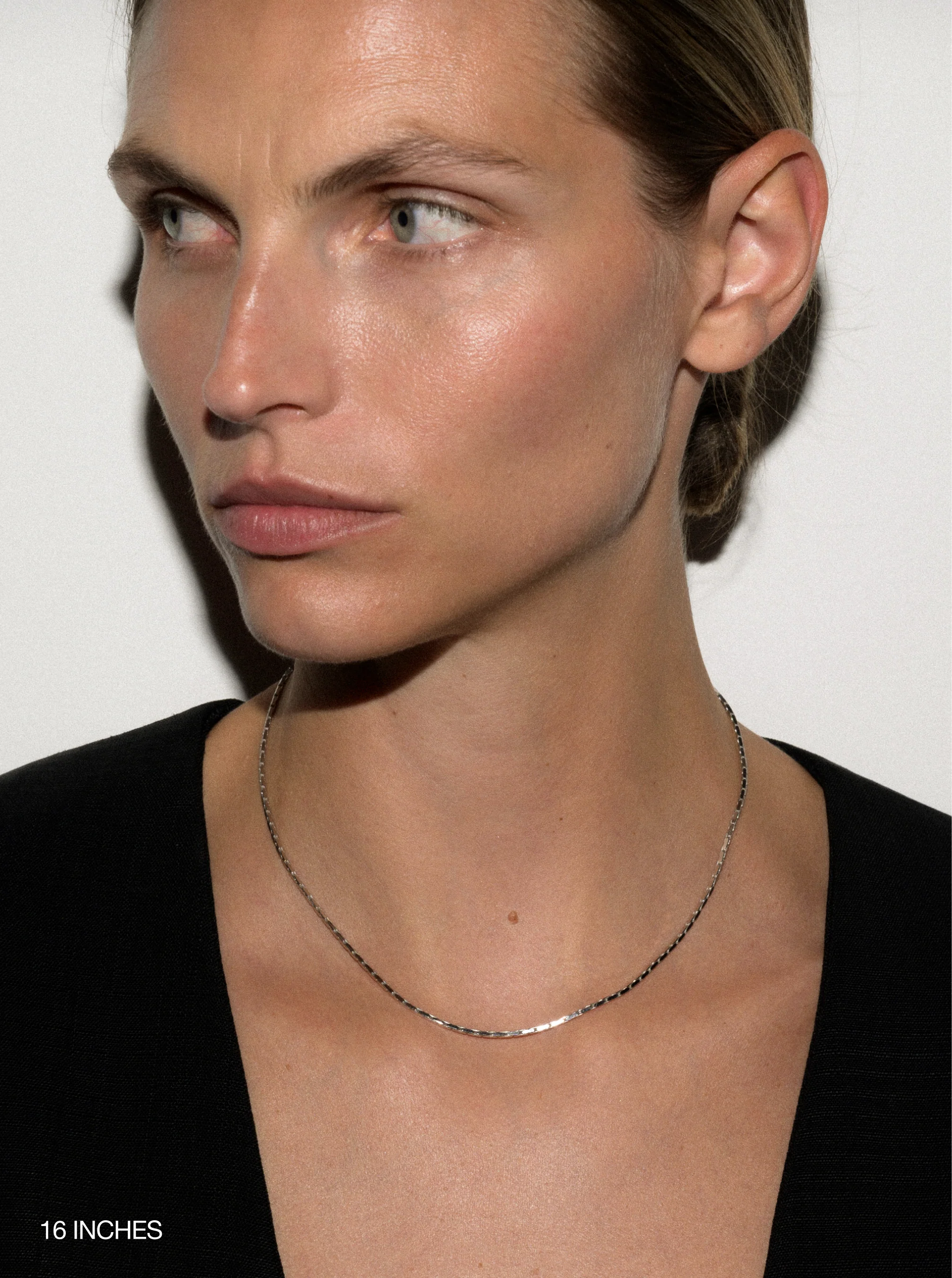 Dorsey - LINNEA, LAB DIAMOND SILVER CHAIN NECKLACE - Image 4