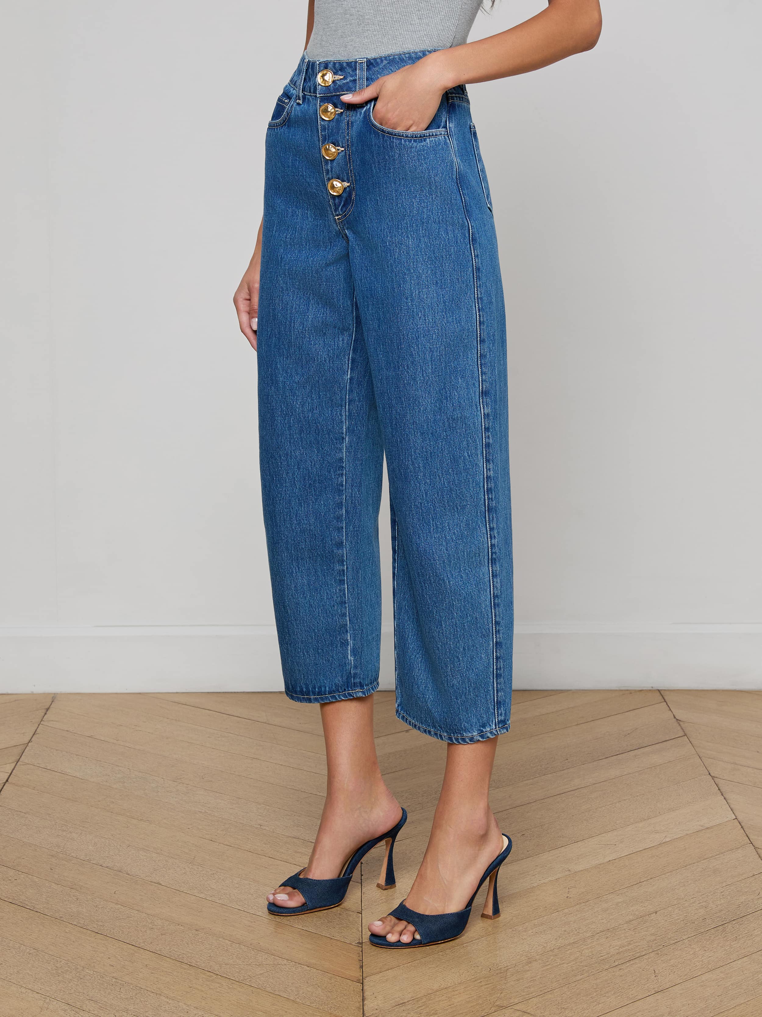 L'AGENCE - Liora Cropped Jean - Image 3