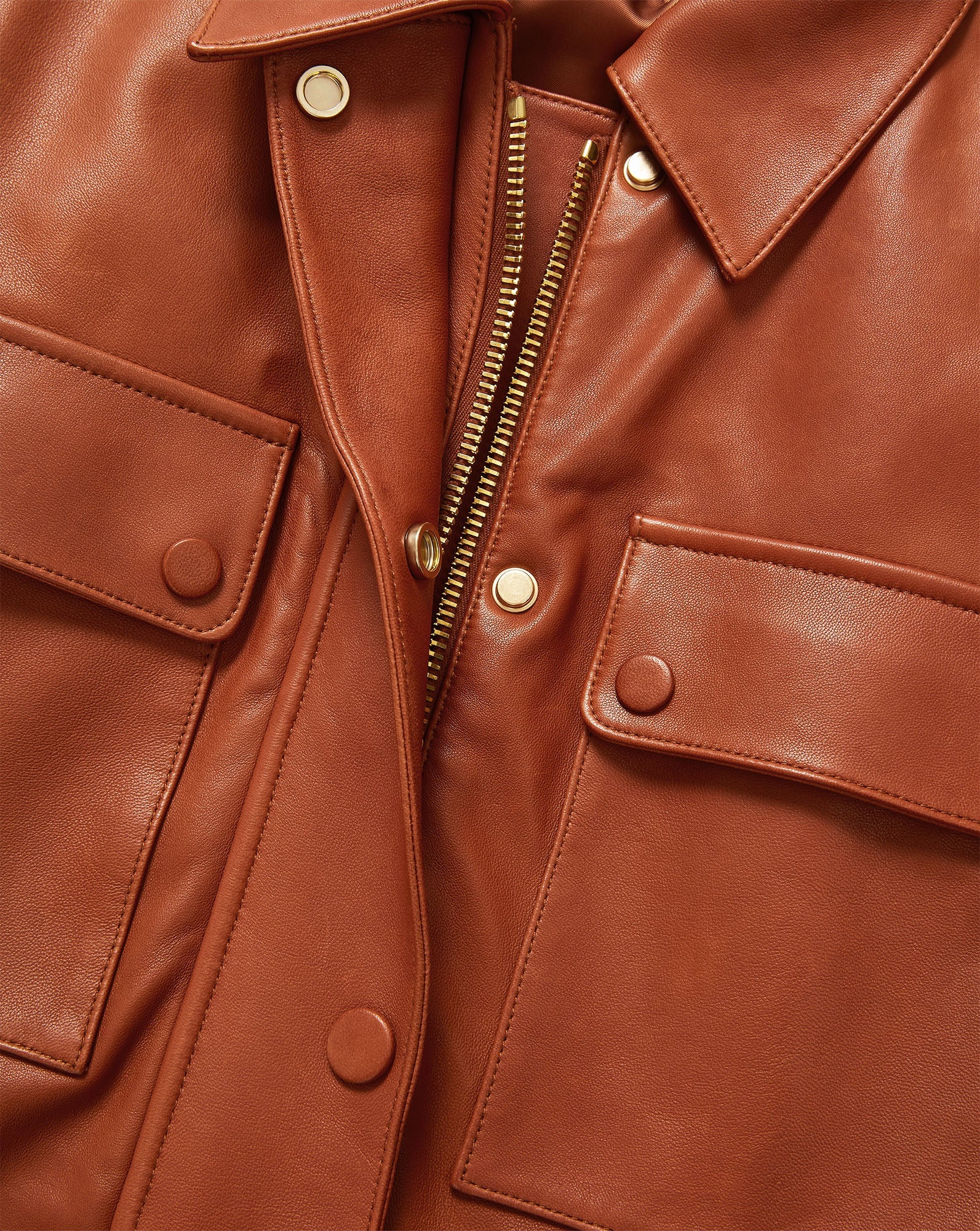 Veronica Beard - Liora Leather Utility Dickey Coat - Image 3