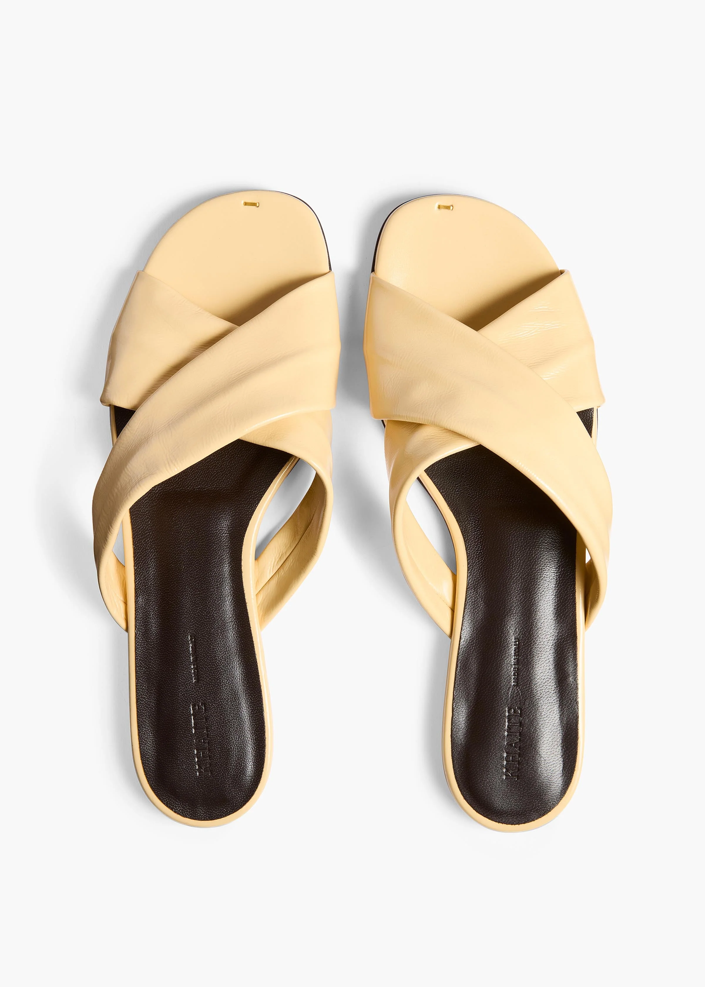 Khaite - Liria Flat Sandal in Butter Glazed Leather - Image 10
