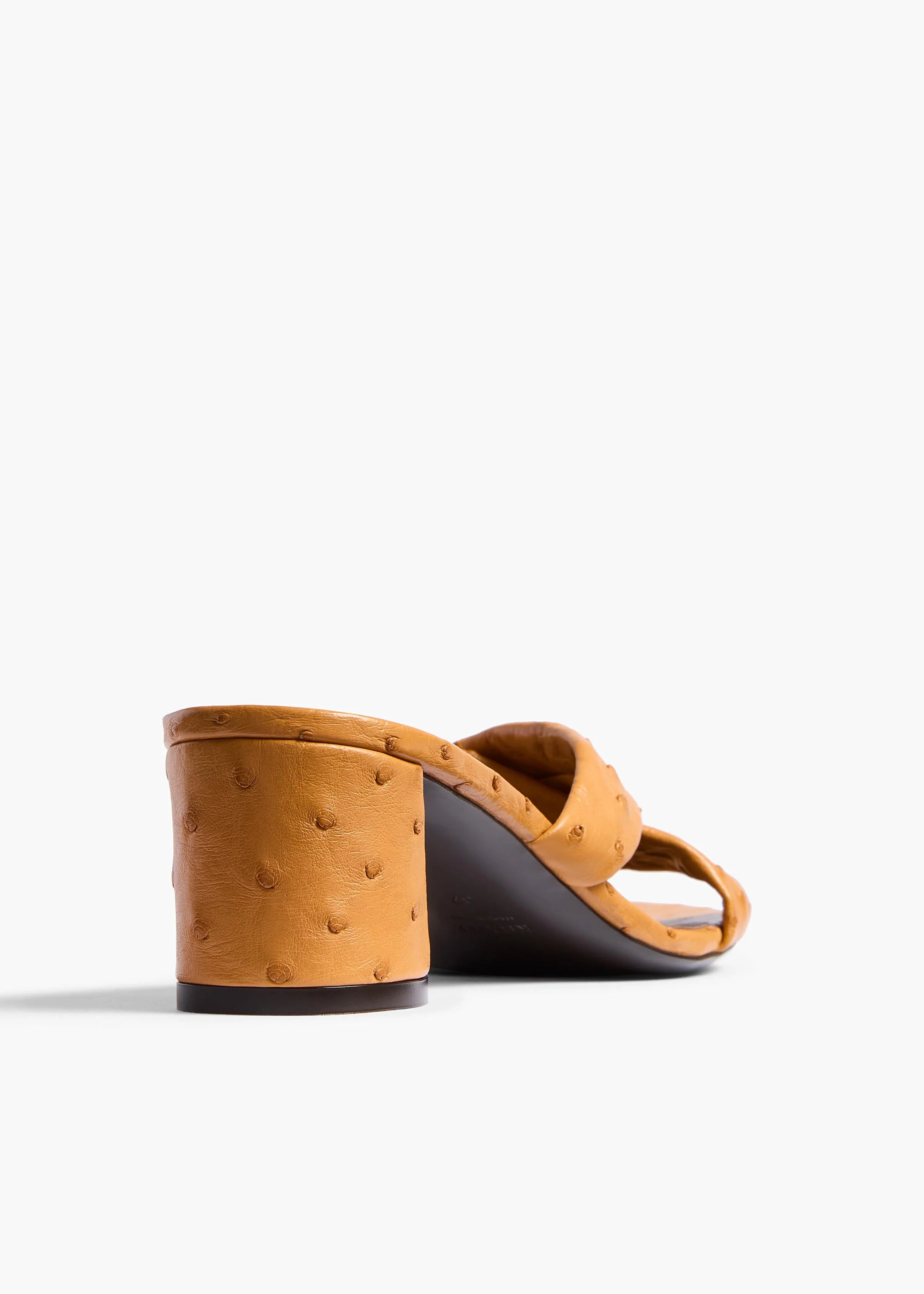 Khaite - Liria Sandal in Chestnut Ostrich - Image 9