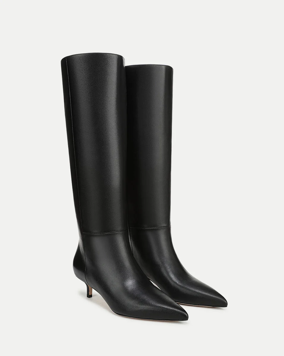 Veronica Beard - Lisa Kitten - Heel Boot | Wide - Calf - Image 2