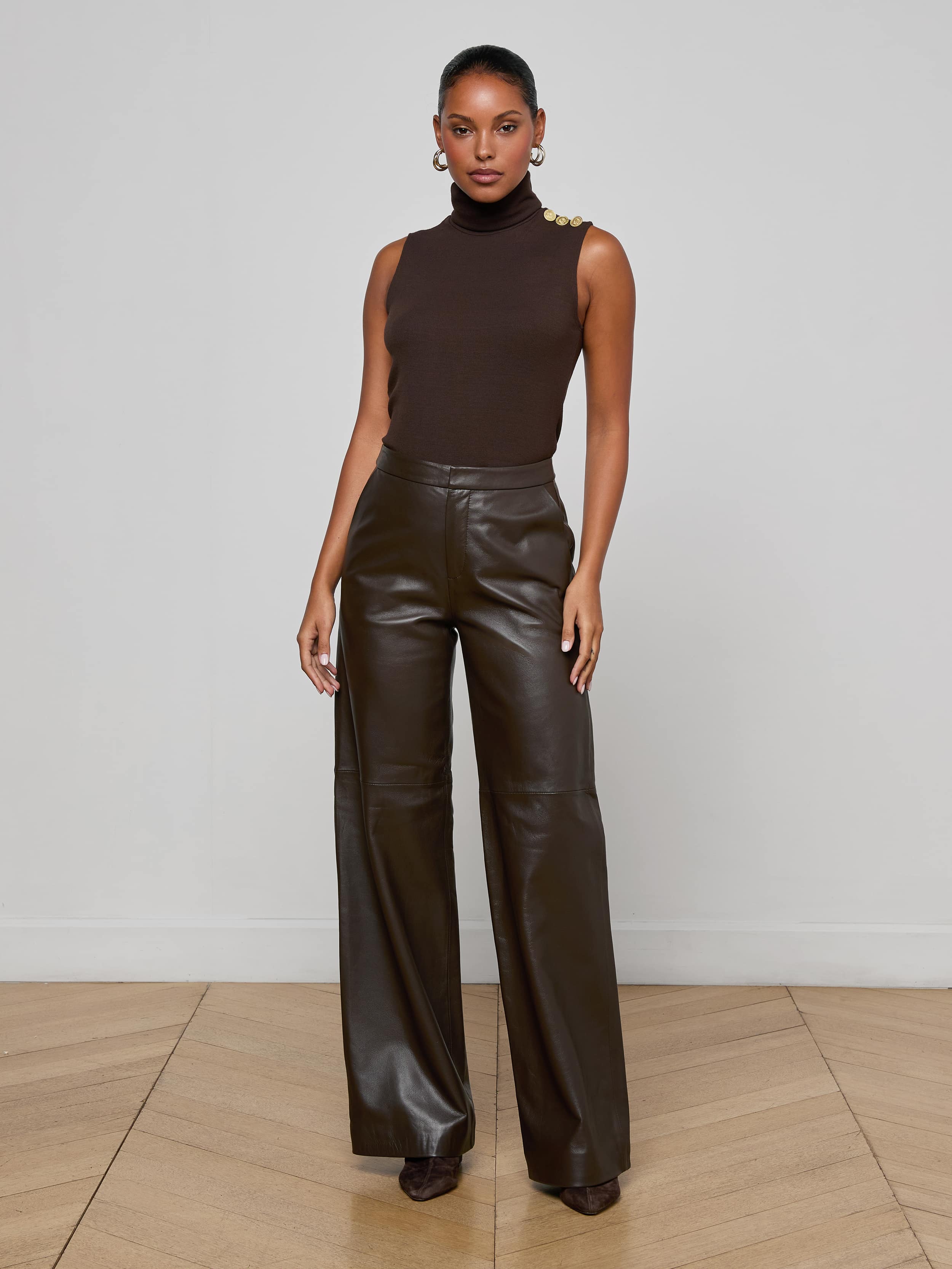 L'AGENCE - Livvy Leather Trouser - Image 7