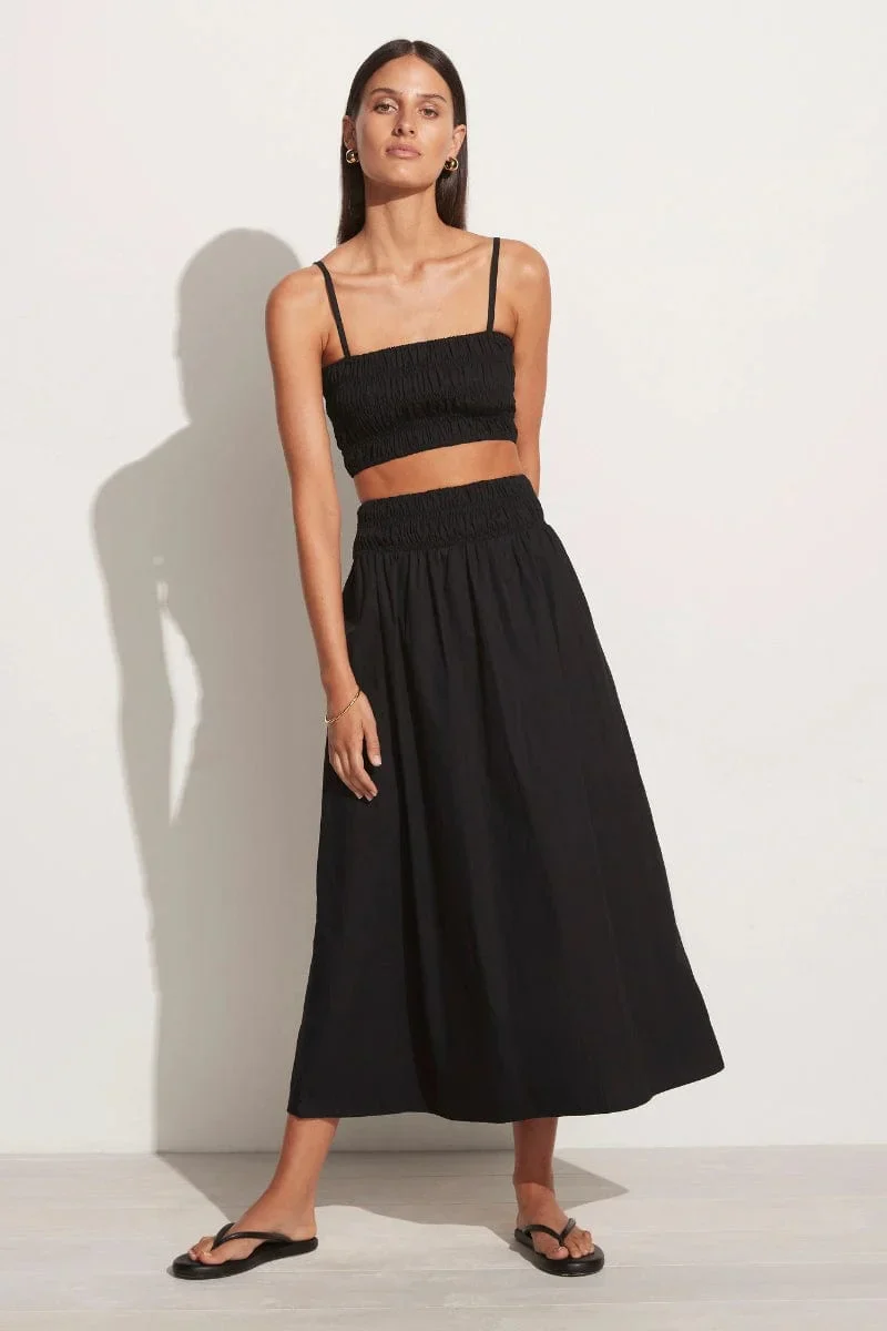 Faithfull - Liya Top Plain Black - Final Sale