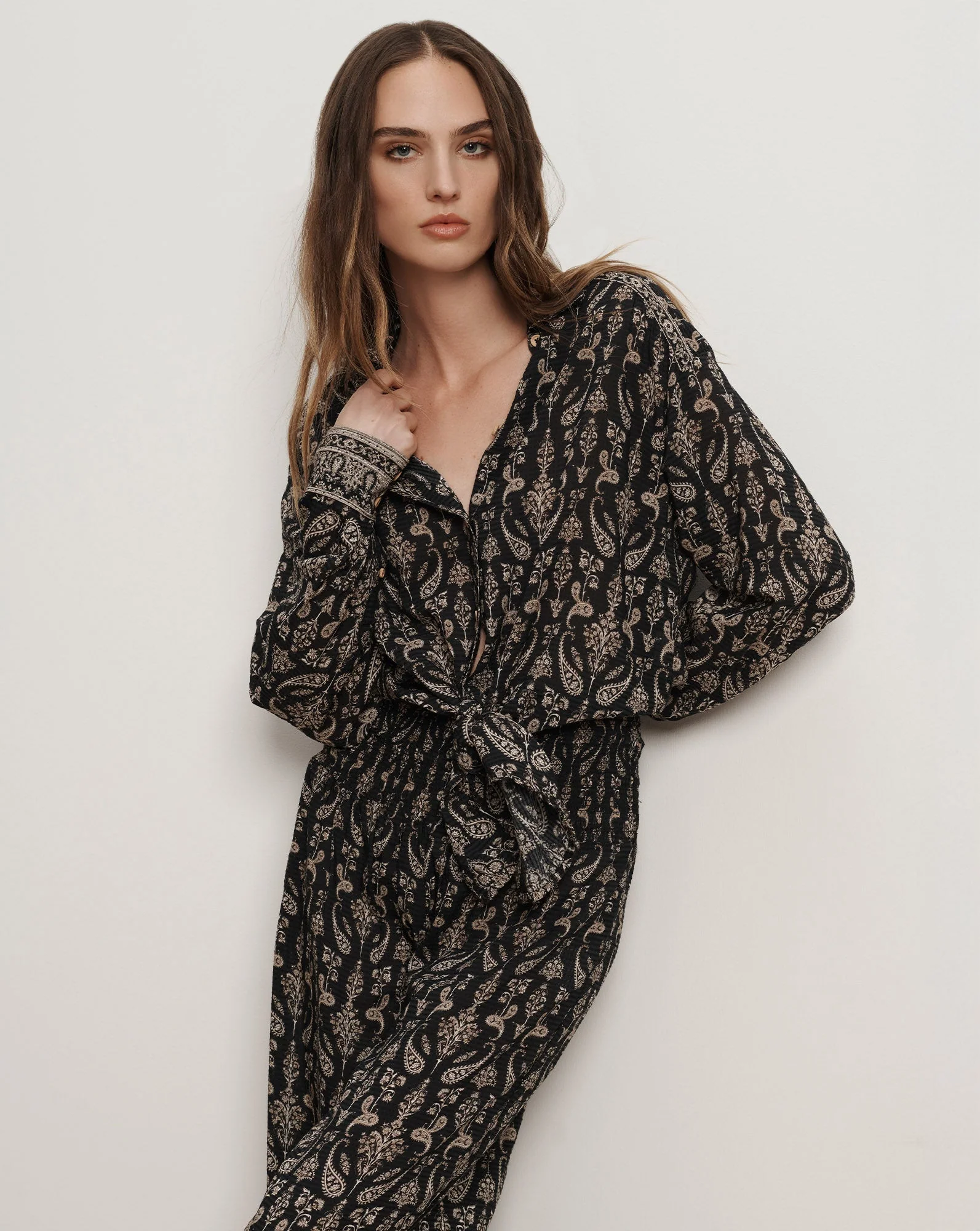 Veronica Beard - Lloyd Paisley Button - Down Shirt