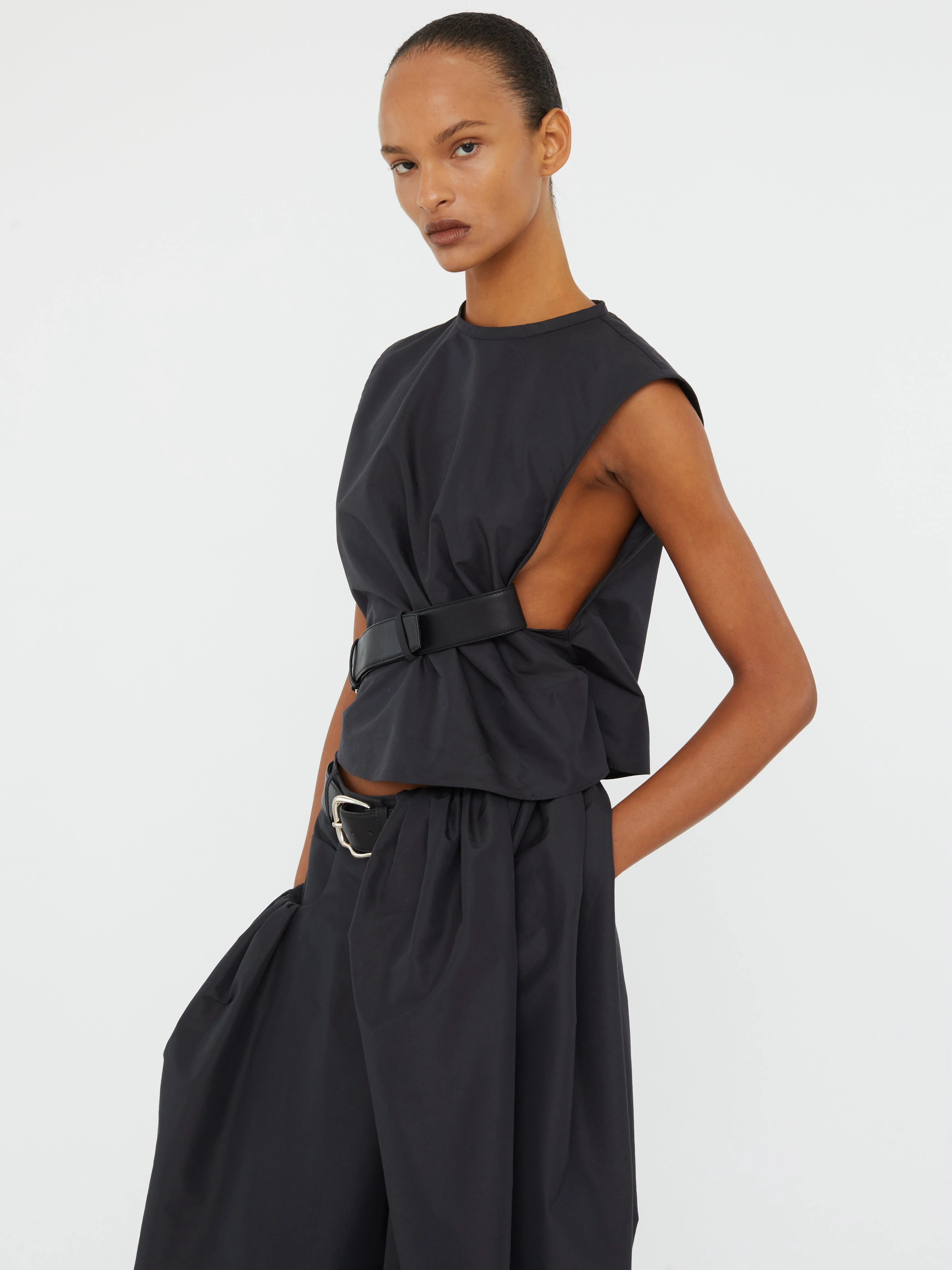 Christopher Esber - Locus Belted Taffeta Tank - Image 7