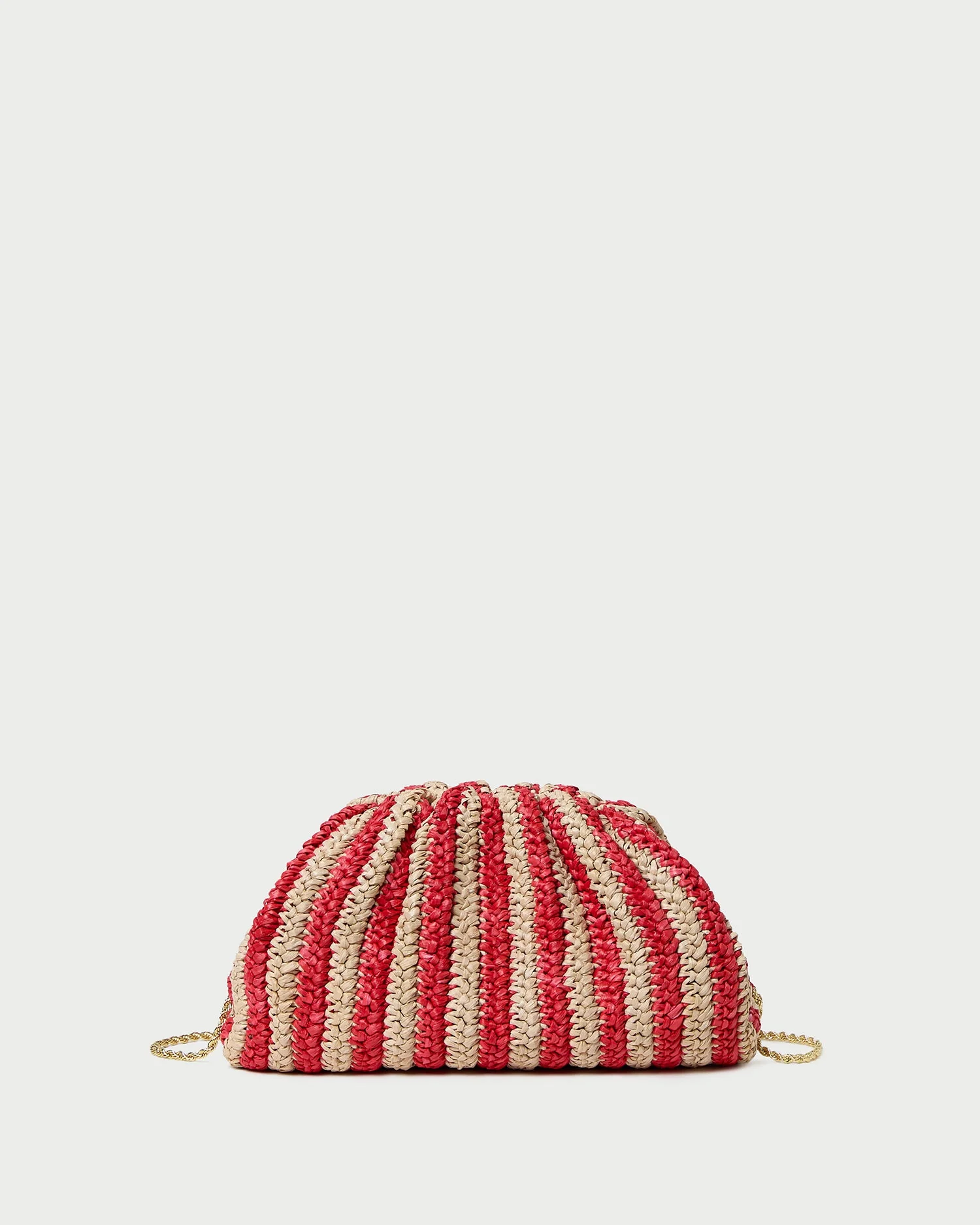 Loeffler Randall - Bailey Red/Natural Crochet Clutch