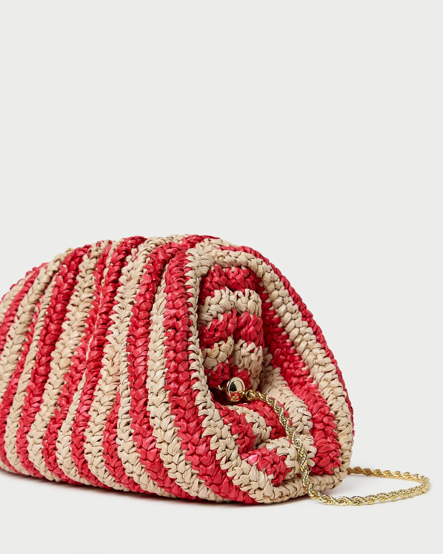 Loeffler Randall - Bailey Red/Natural Crochet Clutch - Image 2