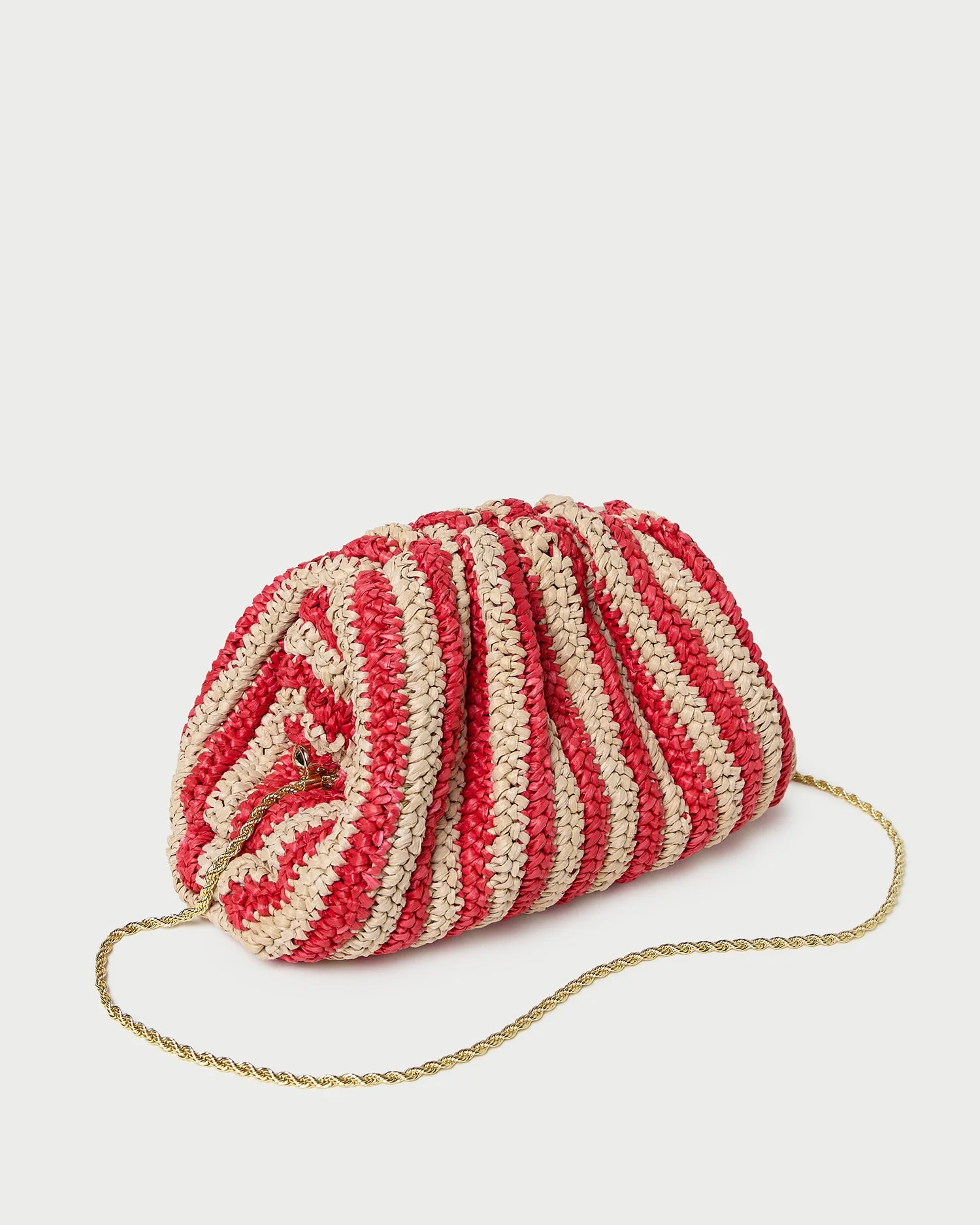 Loeffler Randall - Bailey Red/Natural Crochet Clutch - Image 3