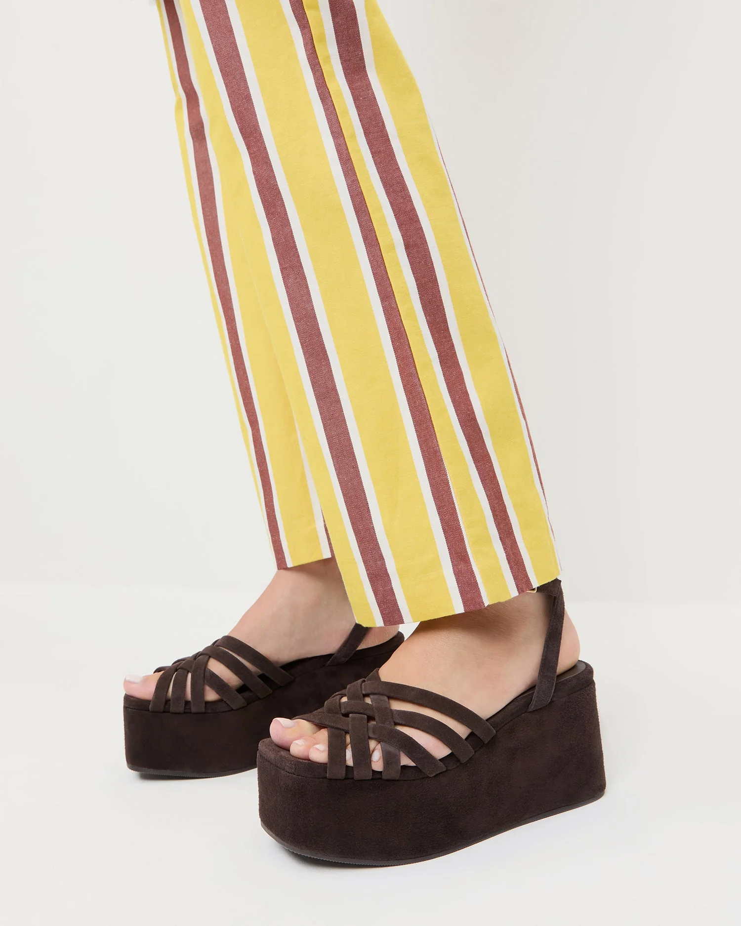 Loeffler Randall - Channing Brown Suede Platform Sandal - Image 2