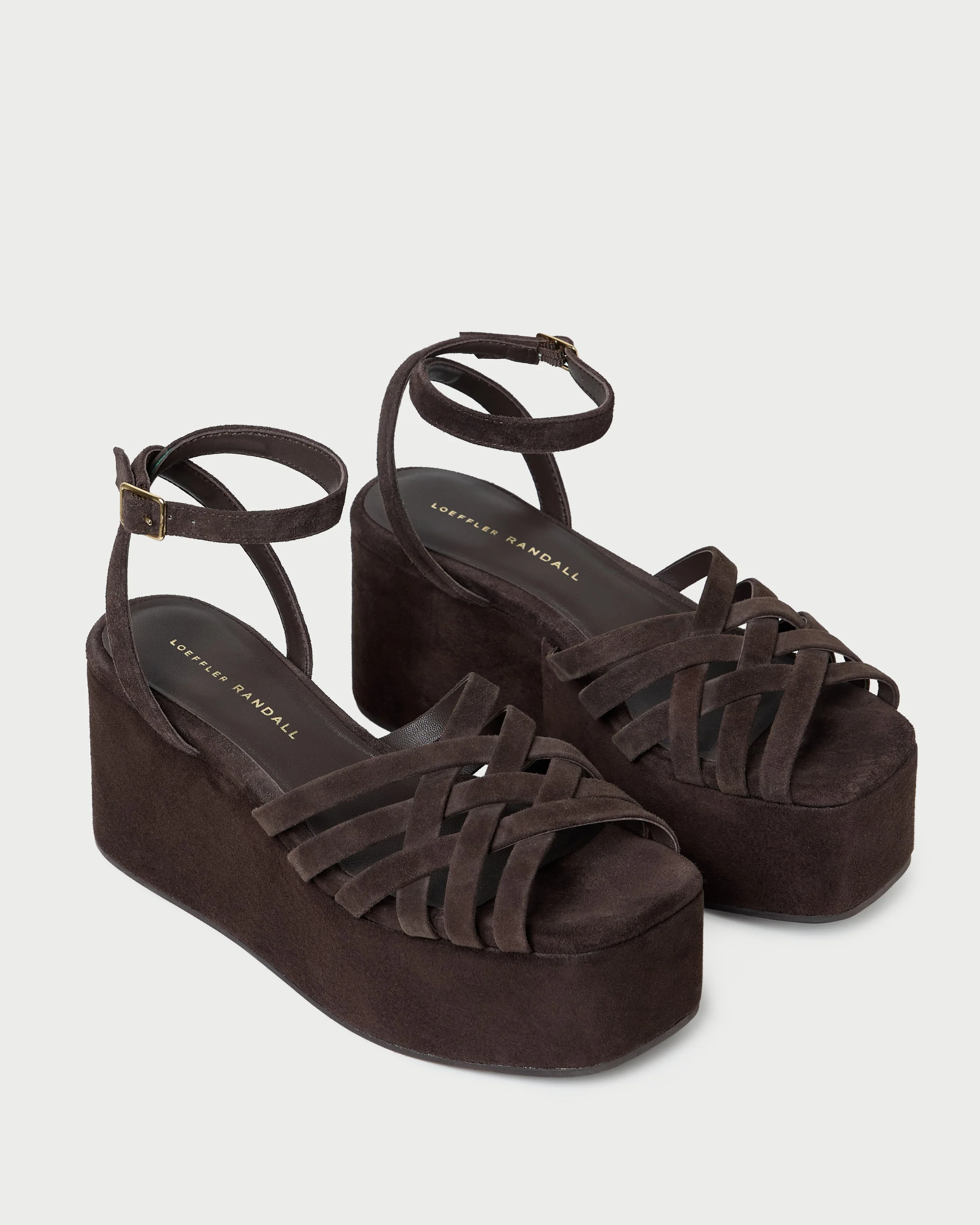 Loeffler Randall - Channing Brown Suede Platform Sandal - Image 4