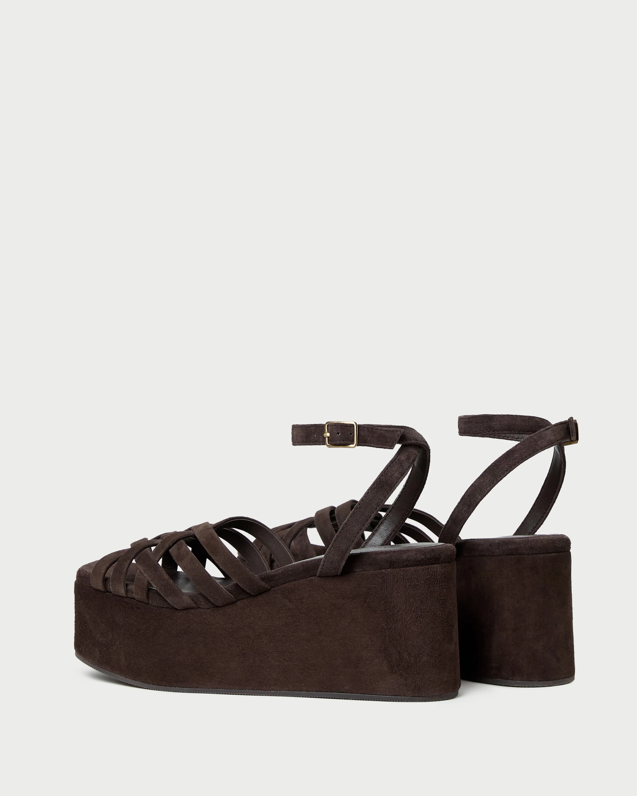 Loeffler Randall - Channing Brown Suede Platform Sandal - Image 5