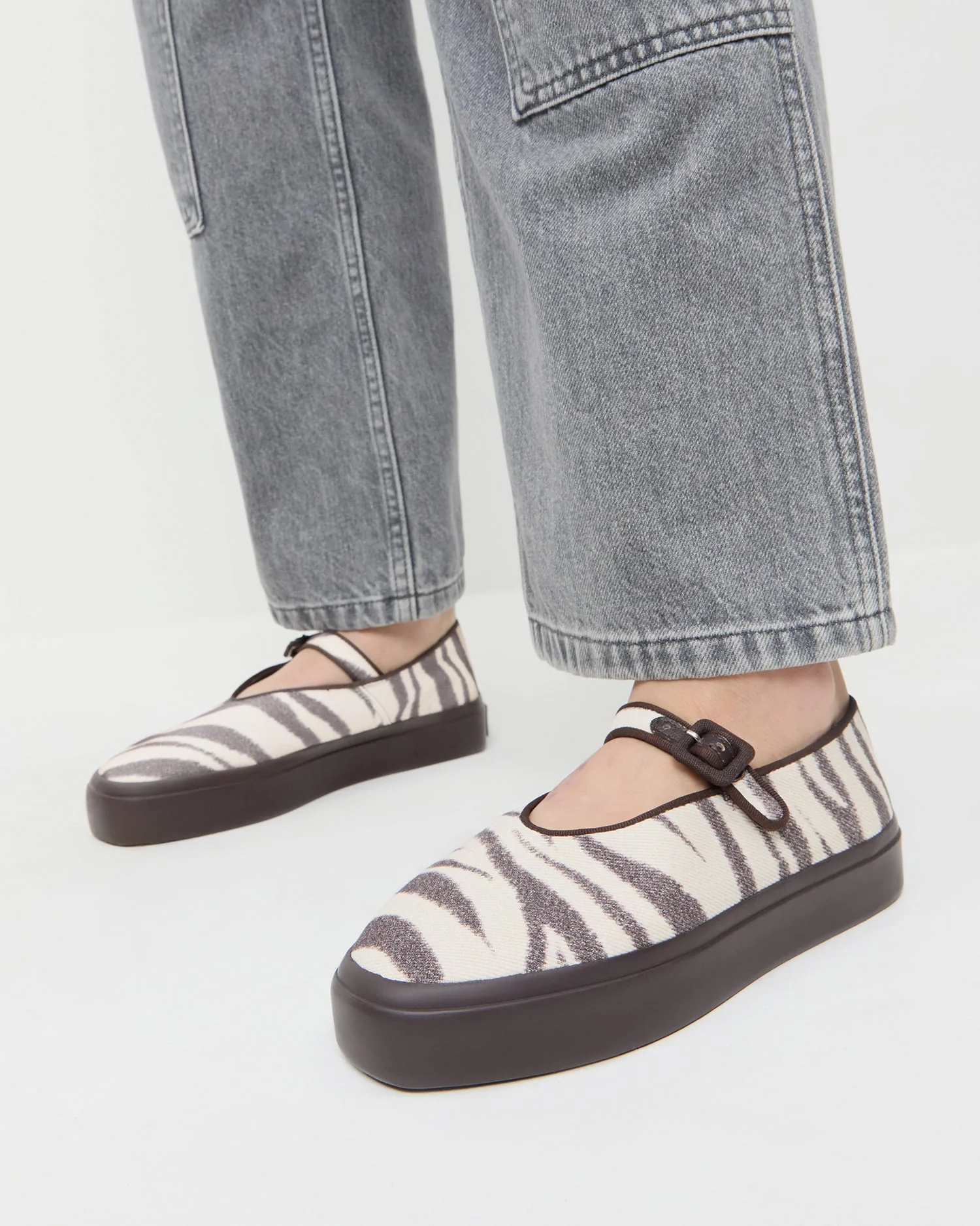 Loeffler Randall - Cooper Zebra Mary Jane Sneaker - Image 2