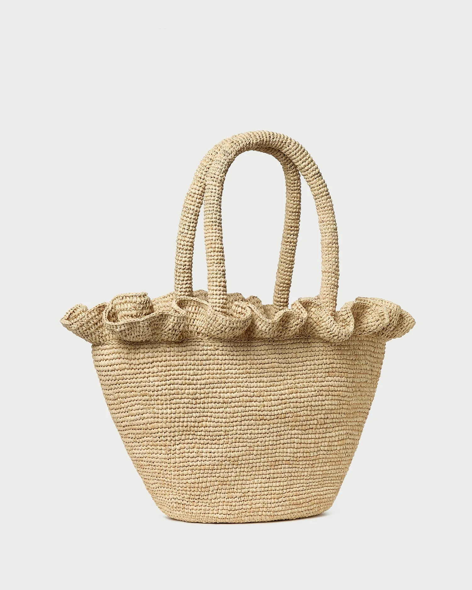 Loeffler Randall - Cyrus Natural Ruffled Woven Tote - Image 2