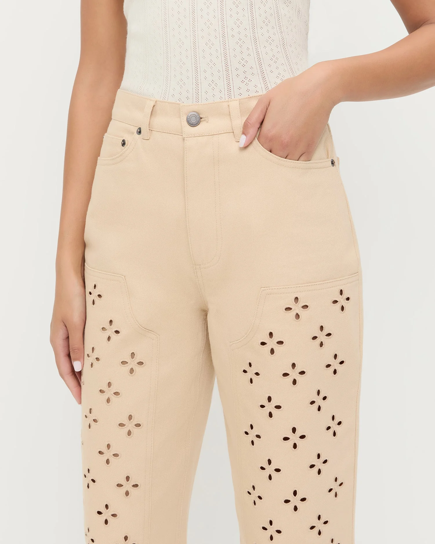Loeffler Randall - Demi Embroidered Pant - Image 4