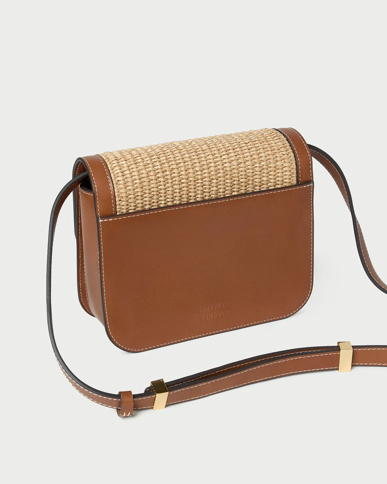 Loeffler Randall - Desi Natural/Cacao Straw Crossbody - Image 3