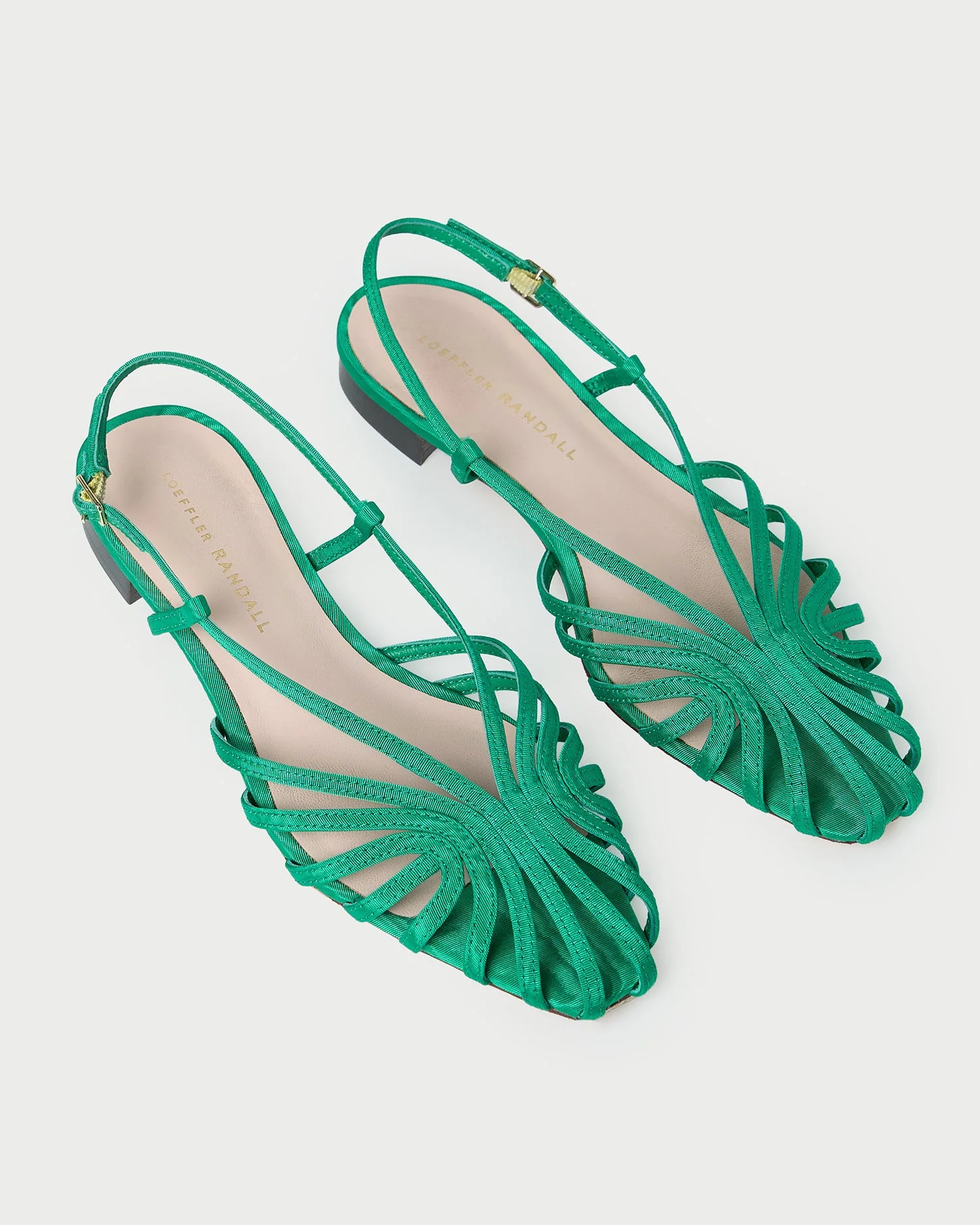 Loeffler Randall - Devon Green Moiré Slingback Sandal - Image 4