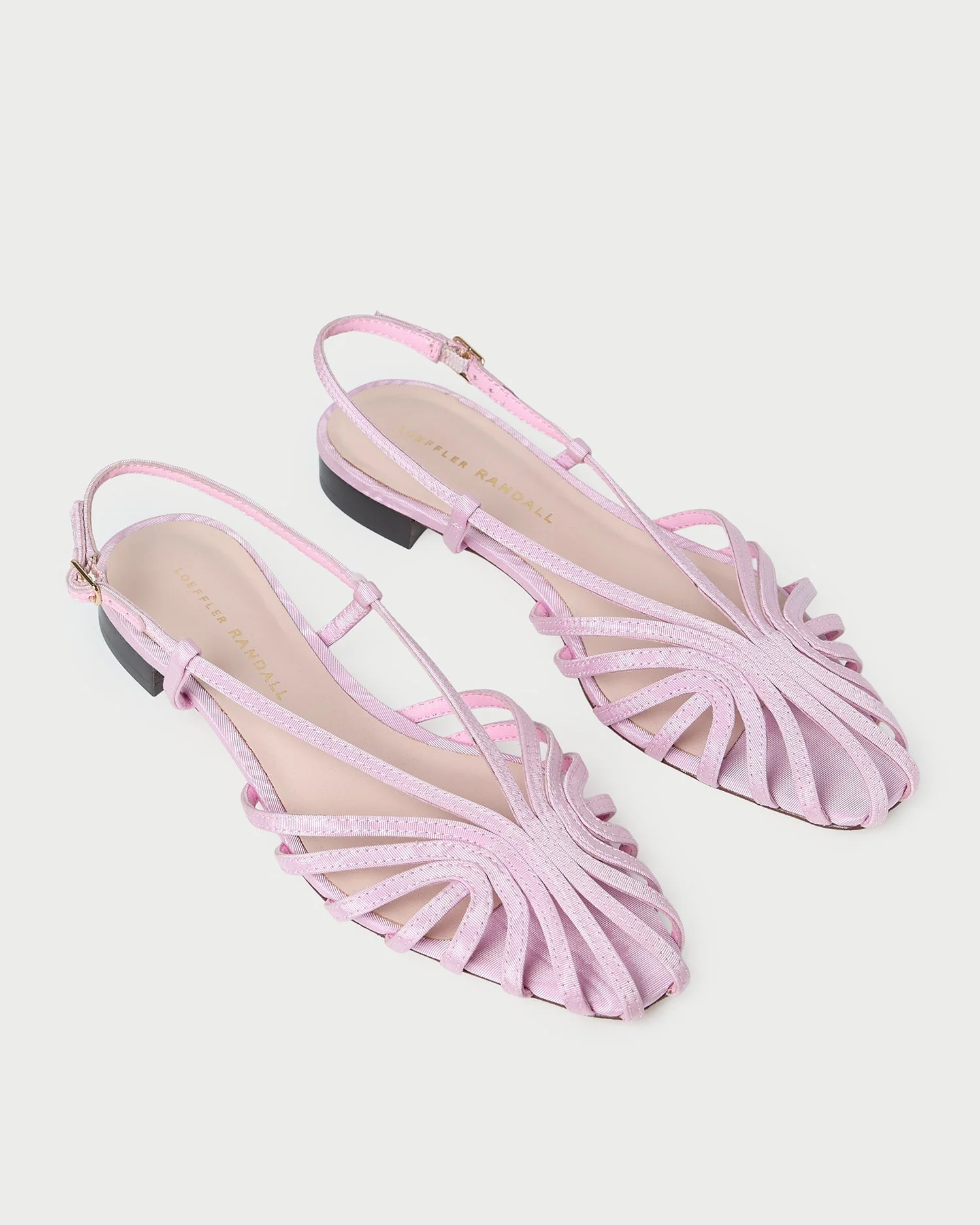 Loeffler Randall - Devon Pink Moiré Slingback Sandal - Image 4