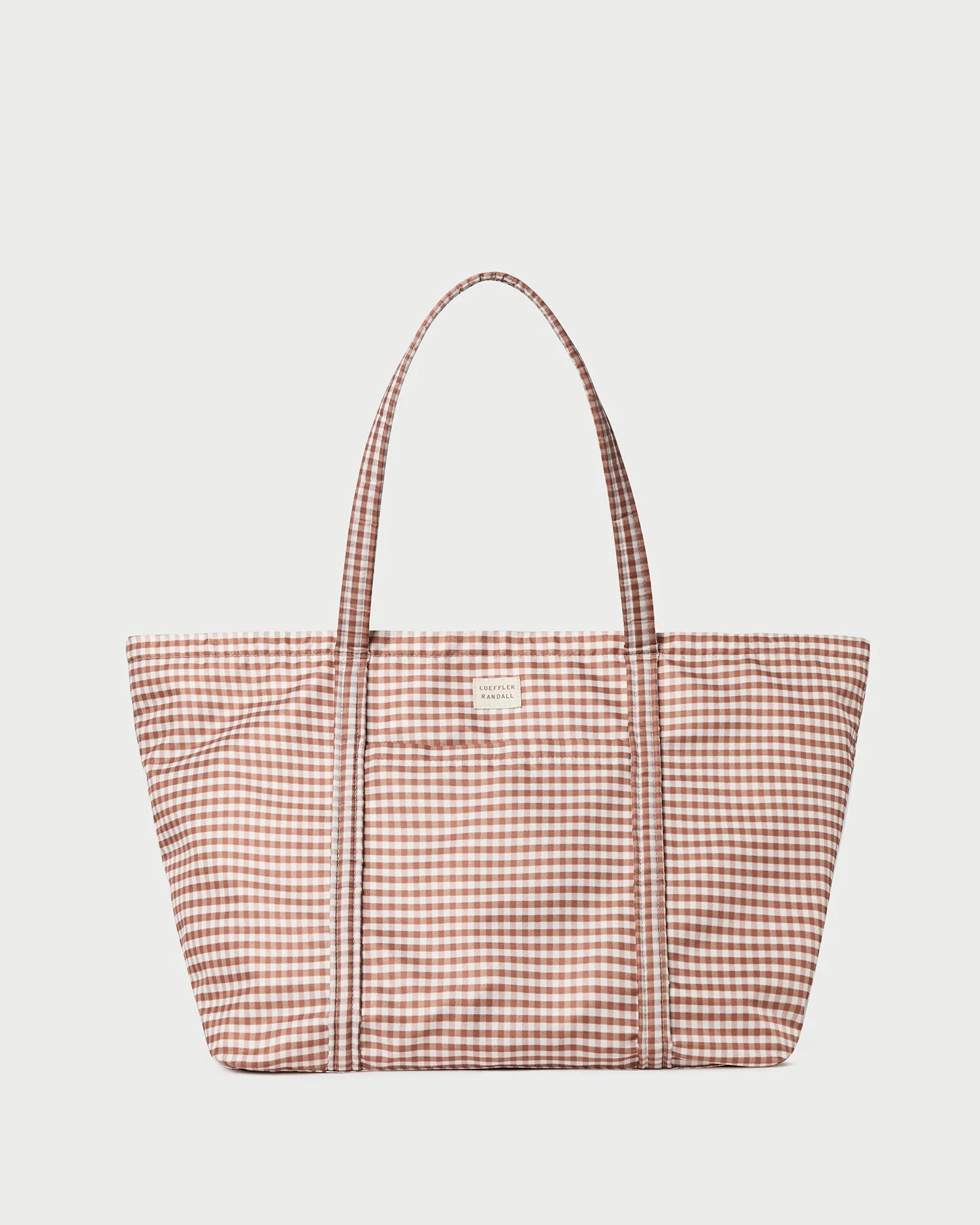 Loeffler Randall - Dina Brown Gingham Travel Tote