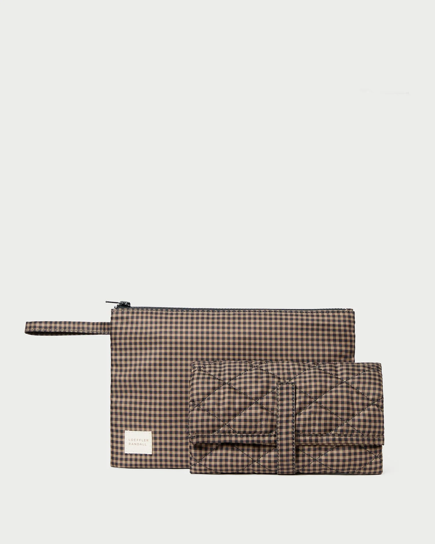 Loeffler Randall - Dottie Brown/Black Check Changing Pad