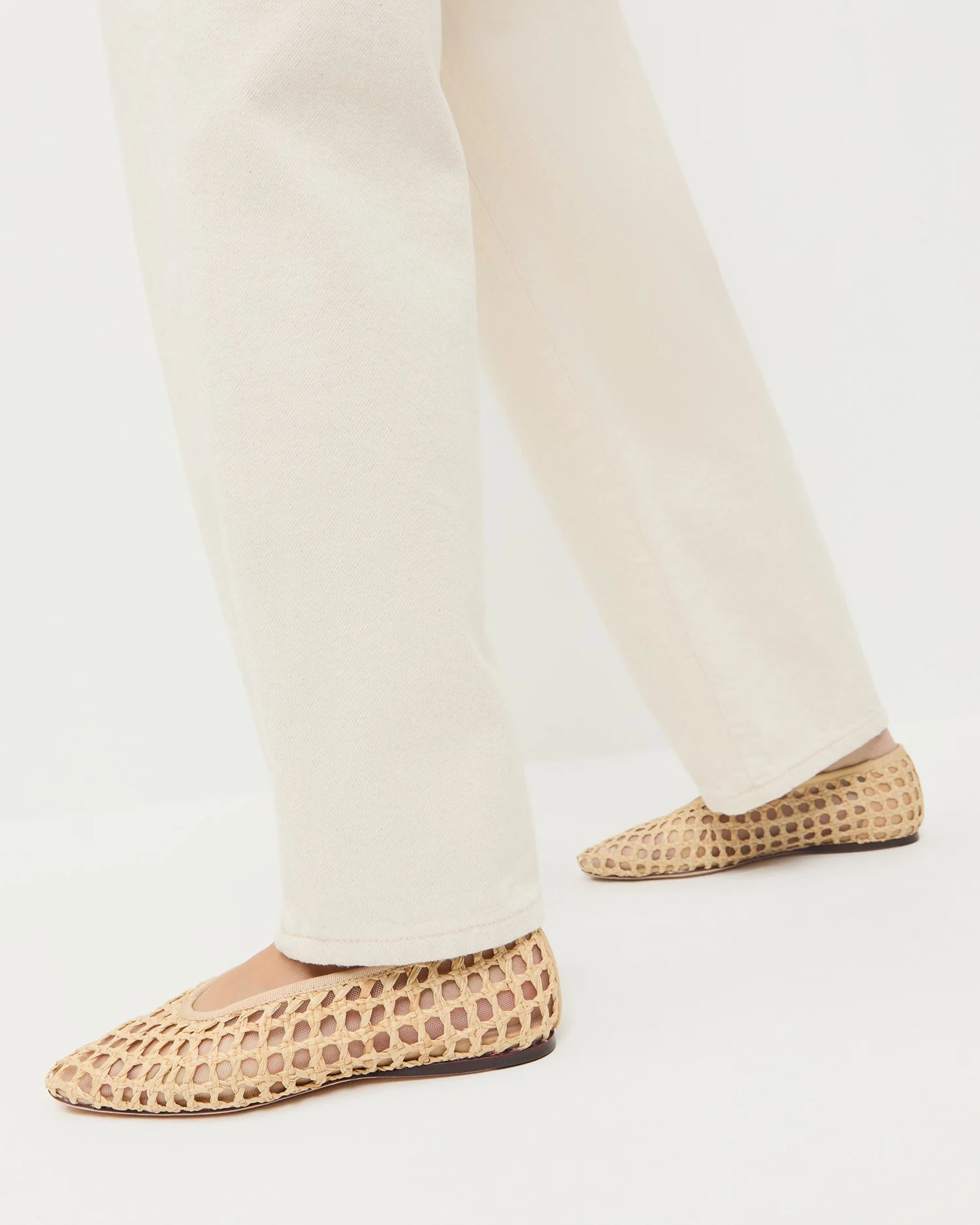 Loeffler Randall - Emery Natural Crochet Ballet Flat - Image 2