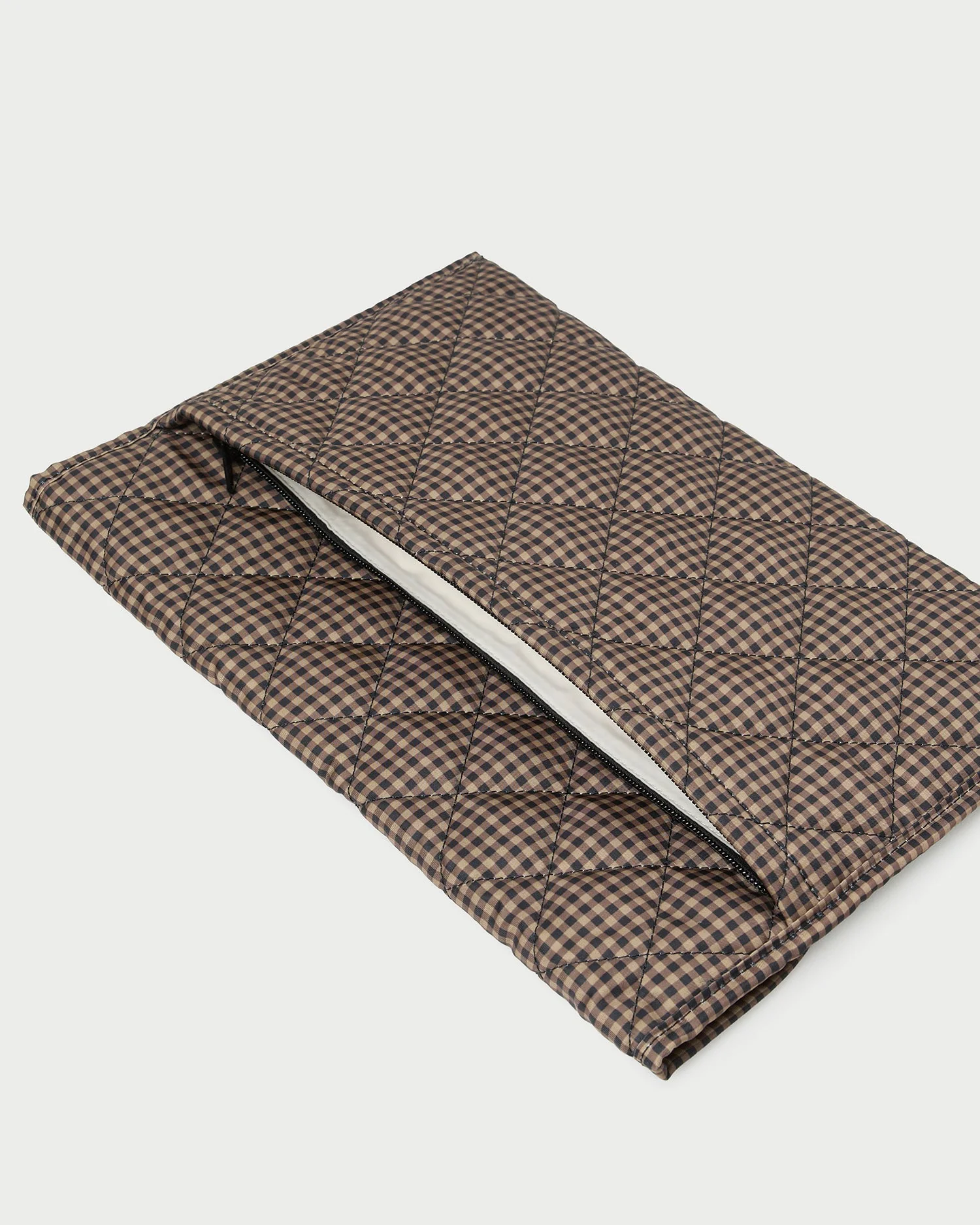 Loeffler Randall - Faris Brown/Black Check Laptop Sleeve - Image 3