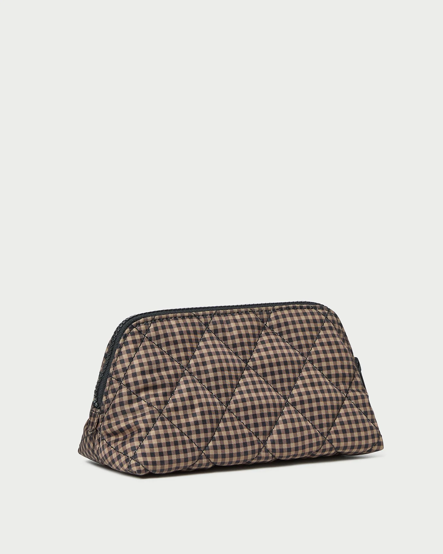 Loeffler Randall - Georgette Brown/Black Check Mini Cosmetic Pouch - Image 2