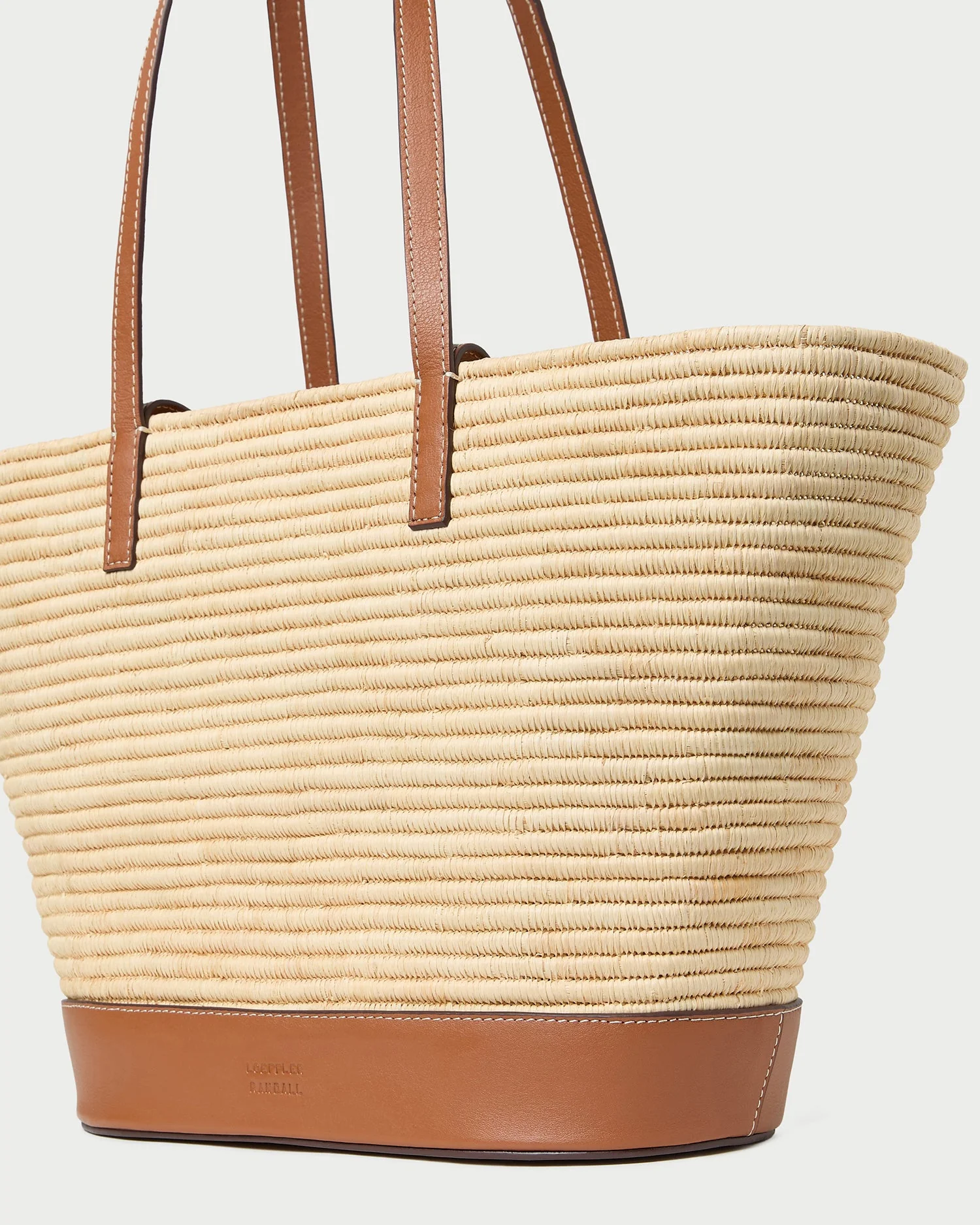 Loeffler Randall - Granger Natural/Cognac Straw Tote - Image 3