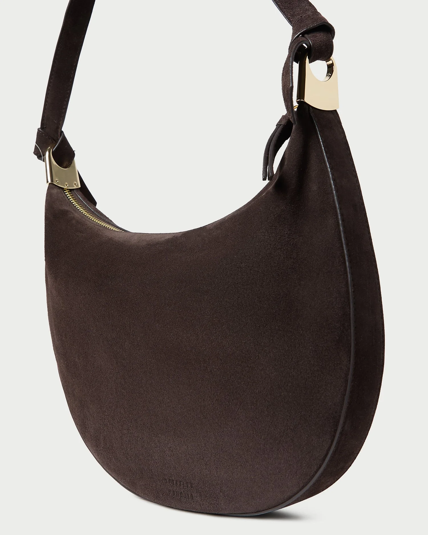 Loeffler Randall - Harlow Brown Suede Shoulder Bag - Image 3