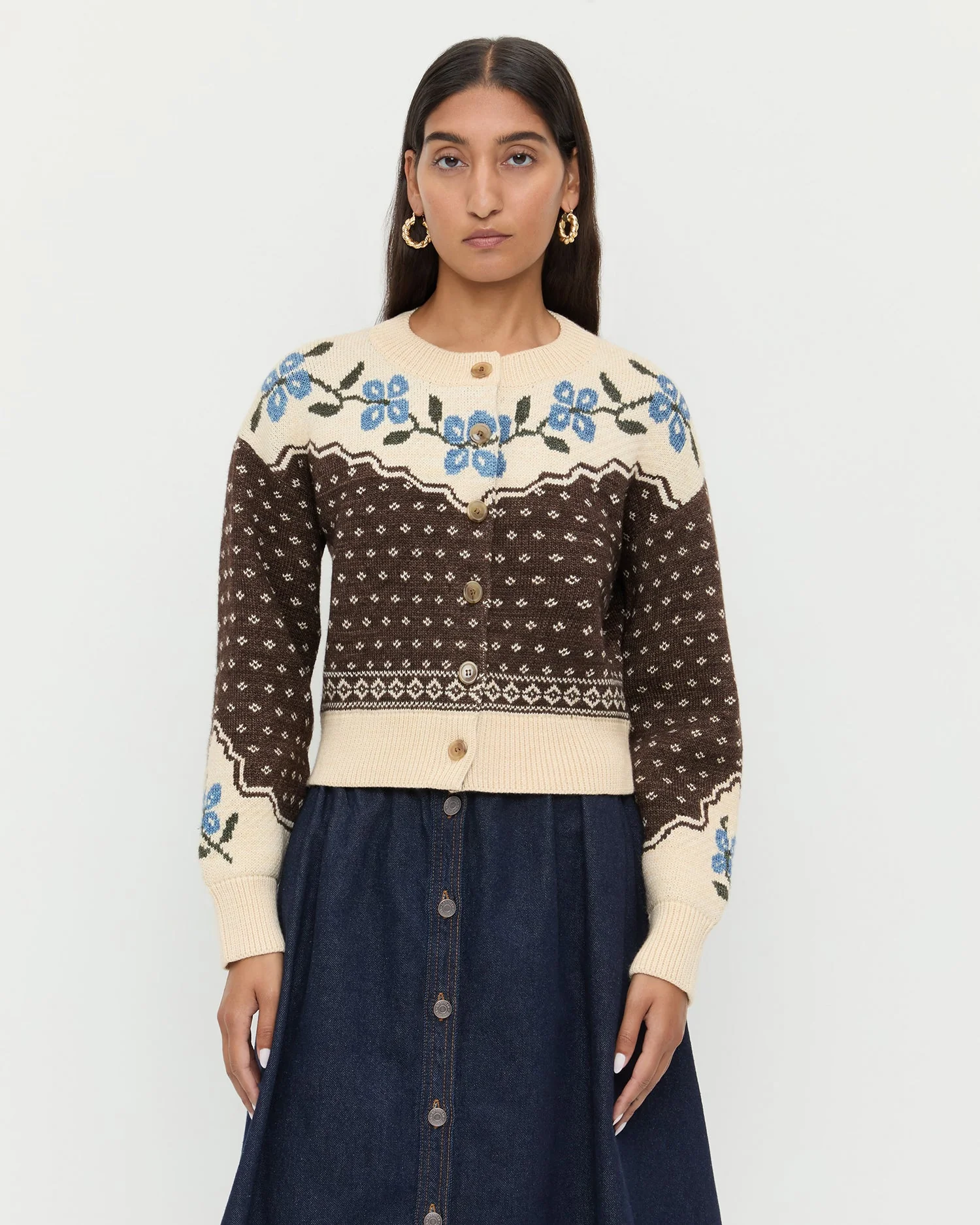 Loeffler Randall - Idris Intarsia Cardigan