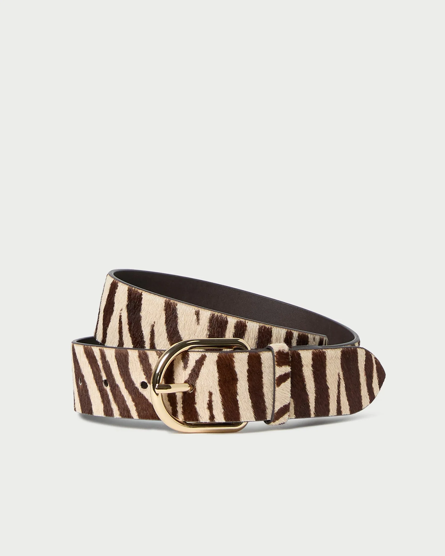 Loeffler Randall - Isaac Cream Zebra Belt