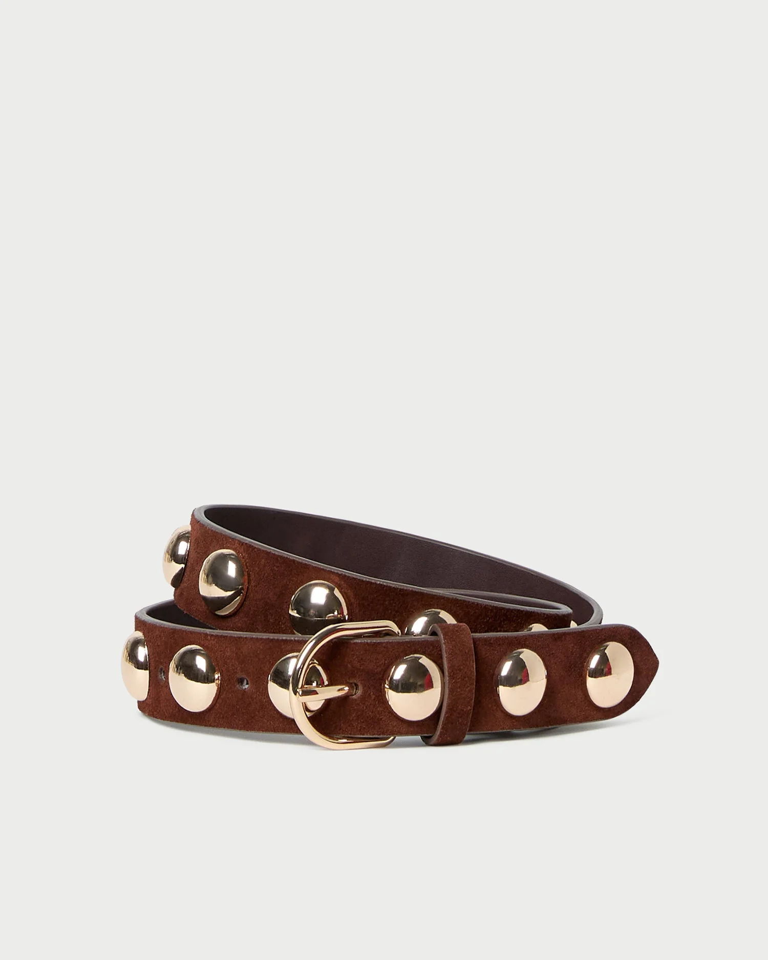 Loeffler Randall - Issa Espresso/Champagne Studded Belt