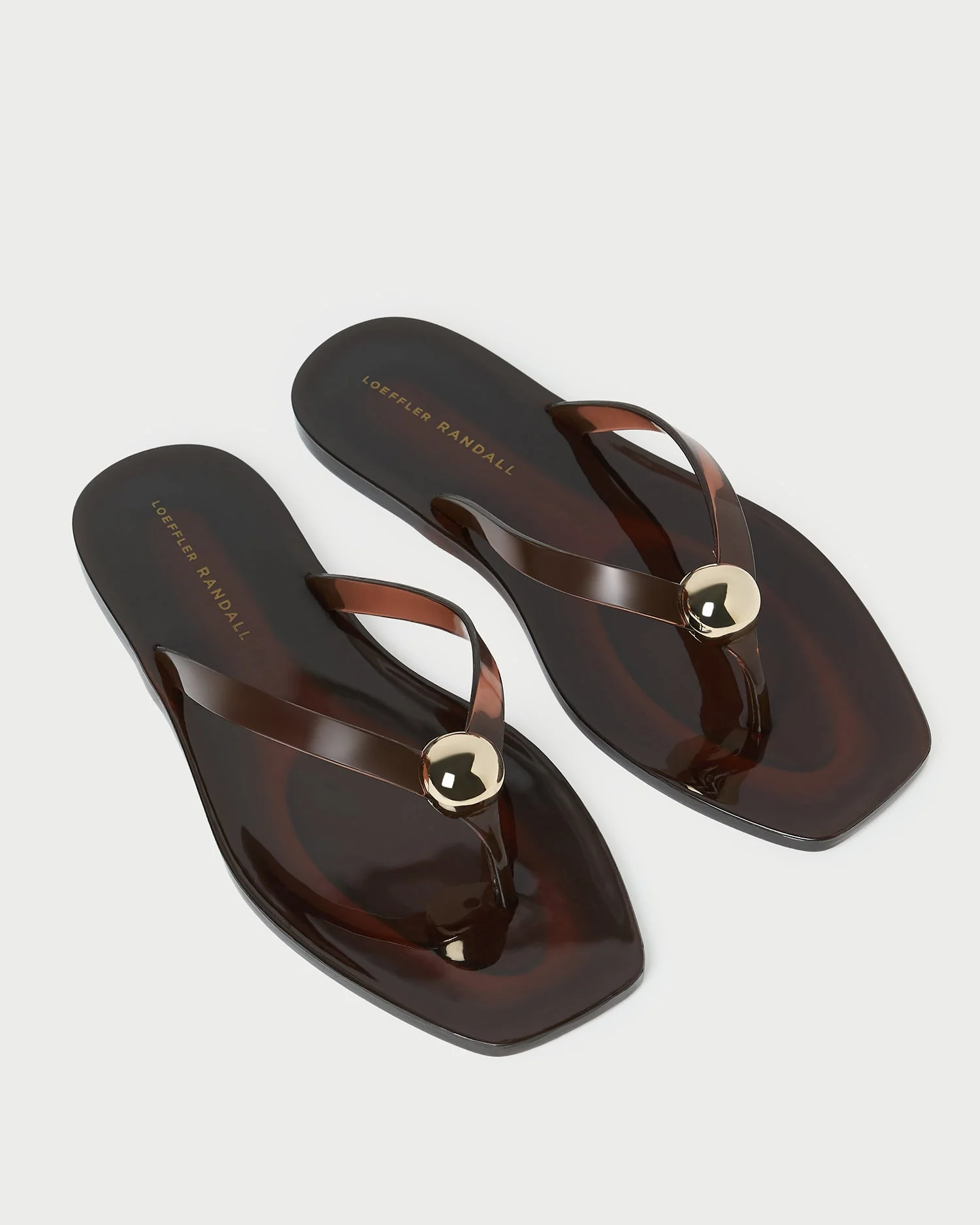 Loeffler Randall - Jovie Brown Jelly Flip Flop - Image 4