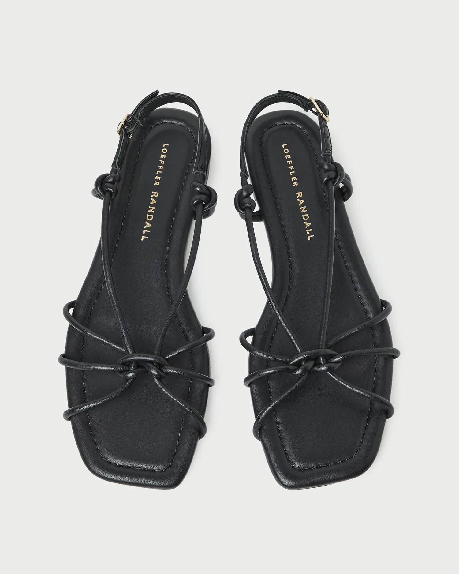 Loeffler Randall - Karly Black Leather Strappy Sandal