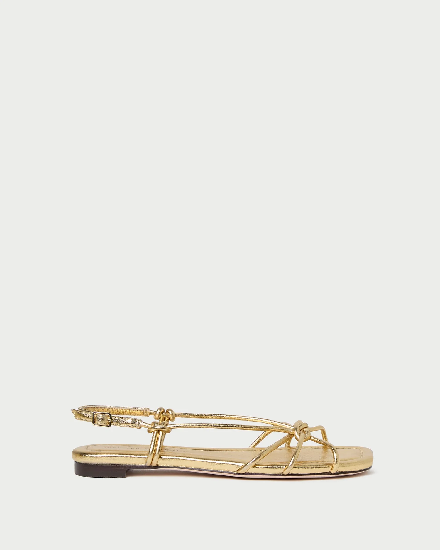 Loeffler Randall - Karly Gold Leather Strappy Sandal - Image 3