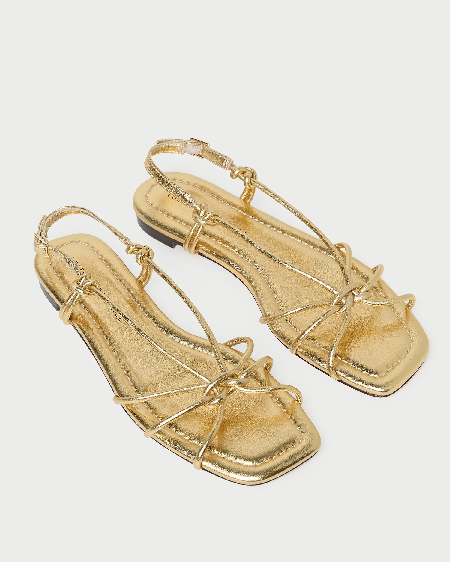 Loeffler Randall - Karly Gold Leather Strappy Sandal - Image 4