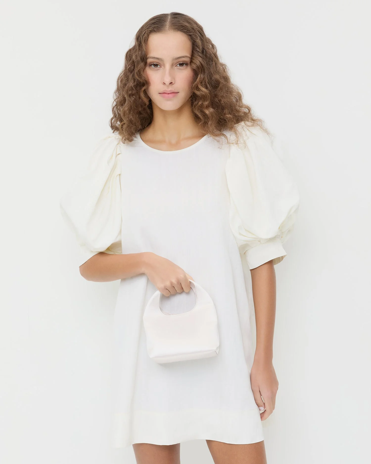 Loeffler Randall - Kenzie Cream Satin Mini Bag - Image 5