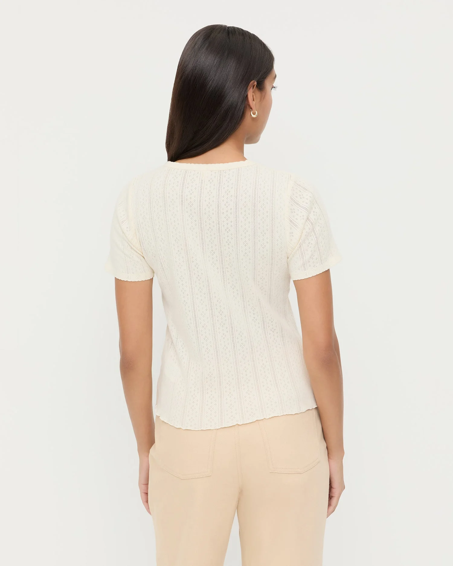 Loeffler Randall - Kerri Pointelle Tee - Image 3