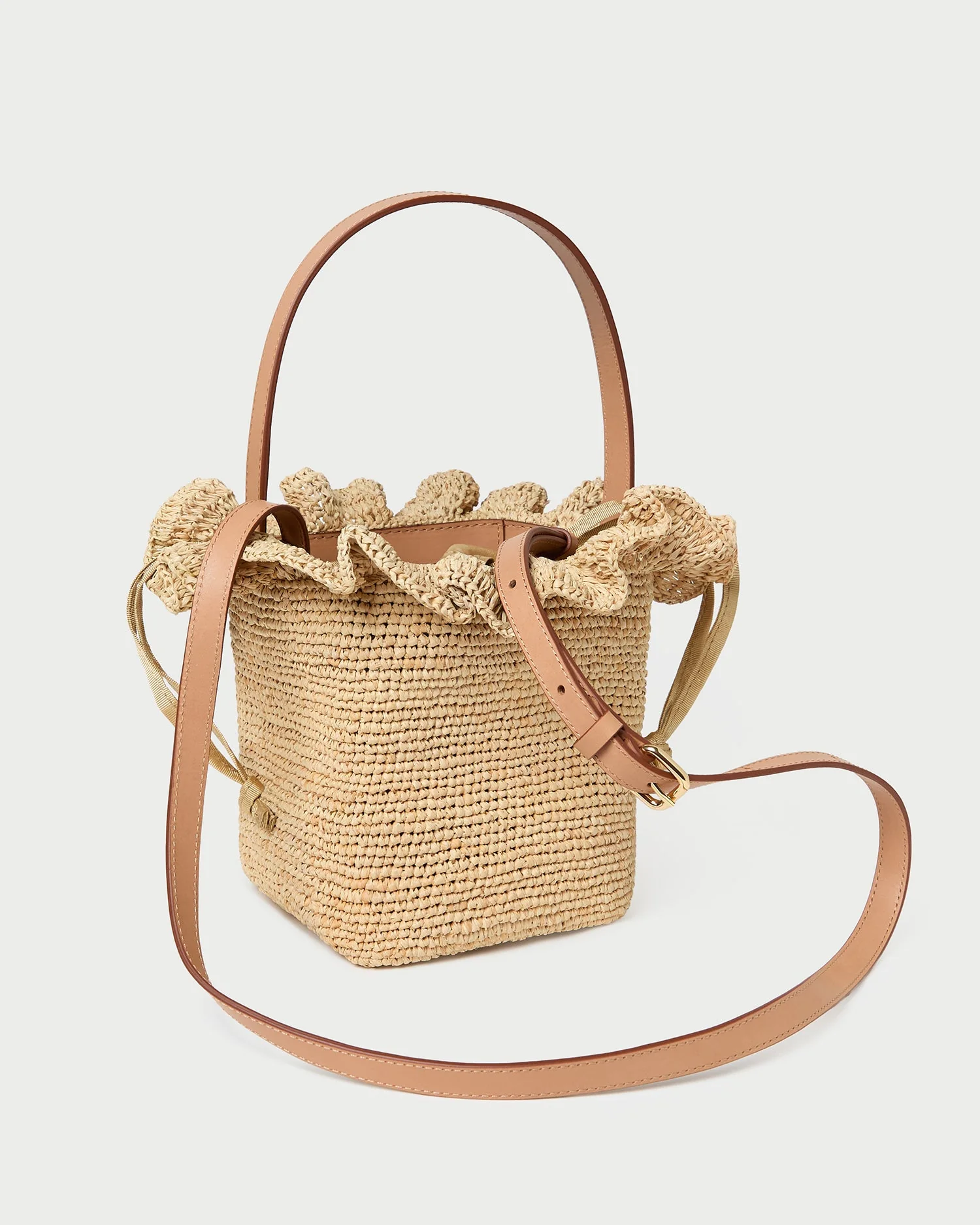 Loeffler Randall - Laith Natural Crochet Bucket Bag - Image 3