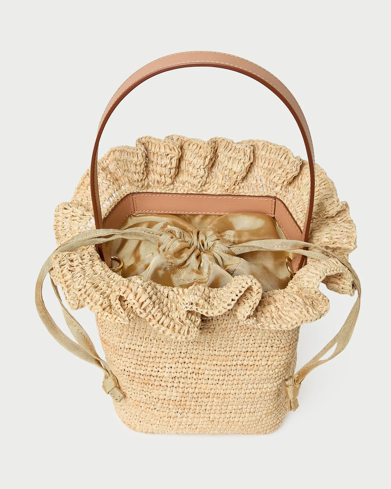 Loeffler Randall - Laith Natural Crochet Bucket Bag - Image 4