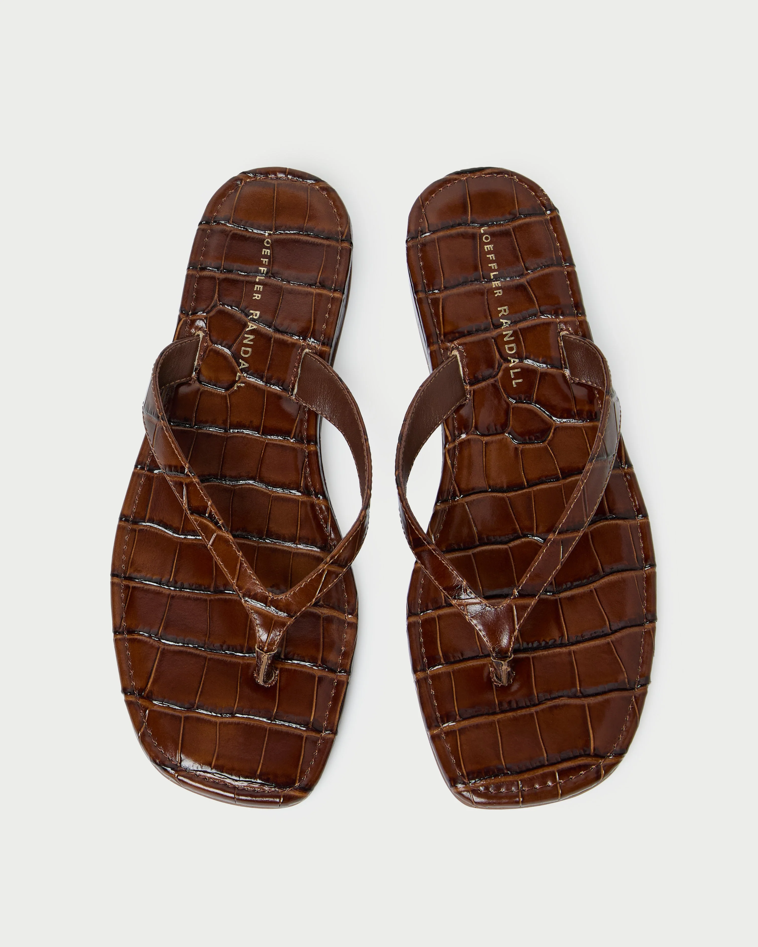 Loeffler Randall - Lina Espresso Leather Flip Flop