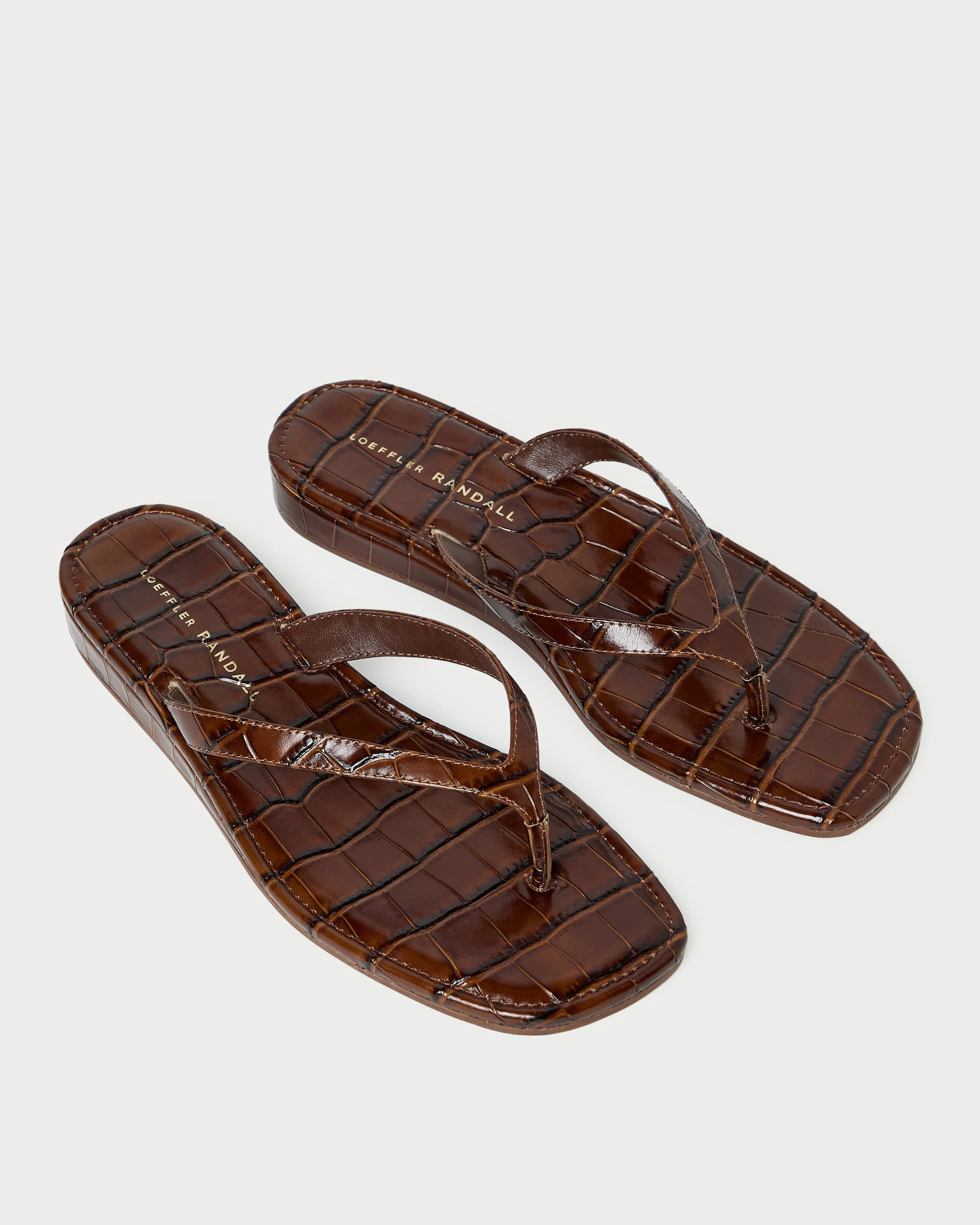 Loeffler Randall - Lina Espresso Leather Flip Flop - Image 3