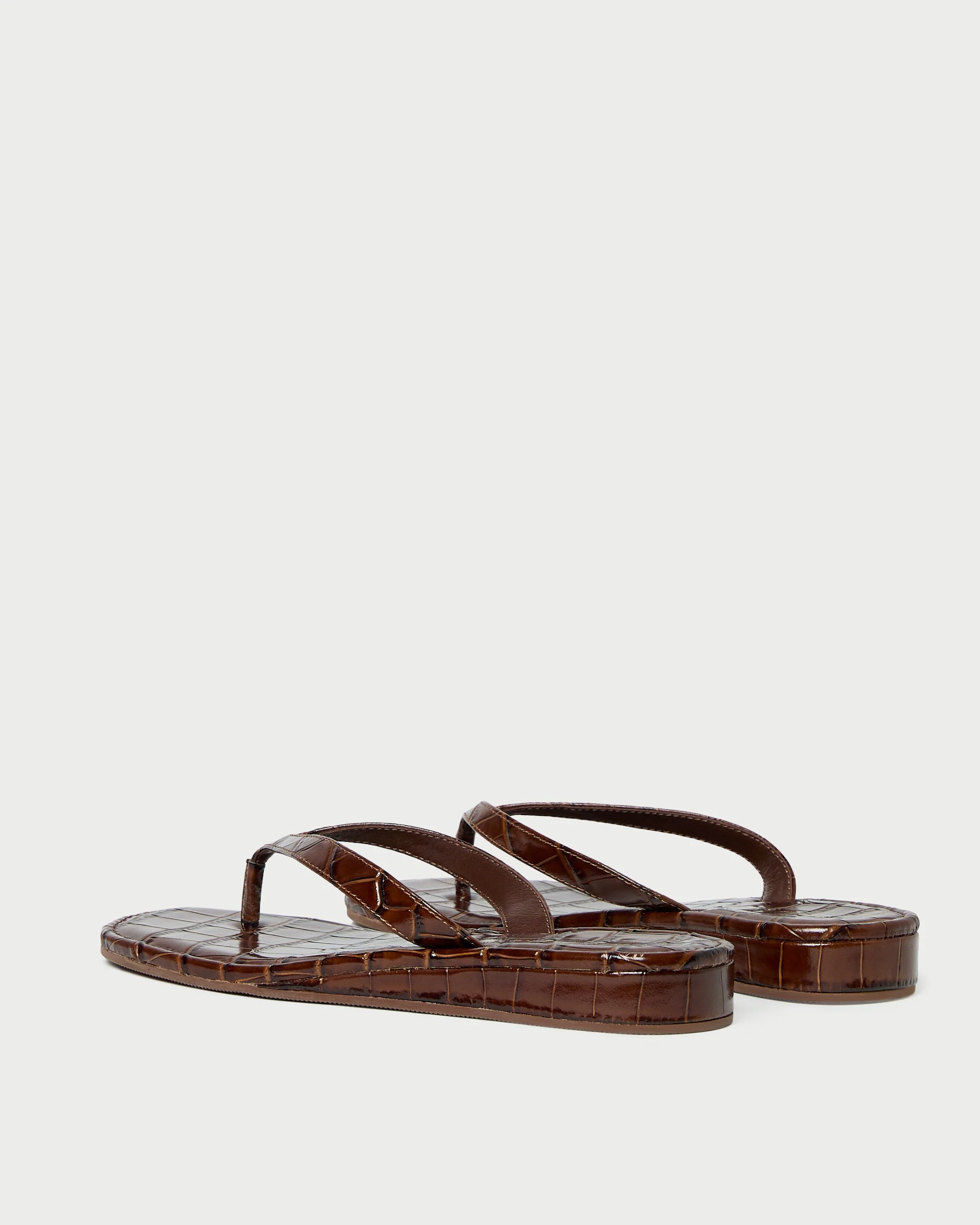 Loeffler Randall - Lina Espresso Leather Flip Flop - Image 4